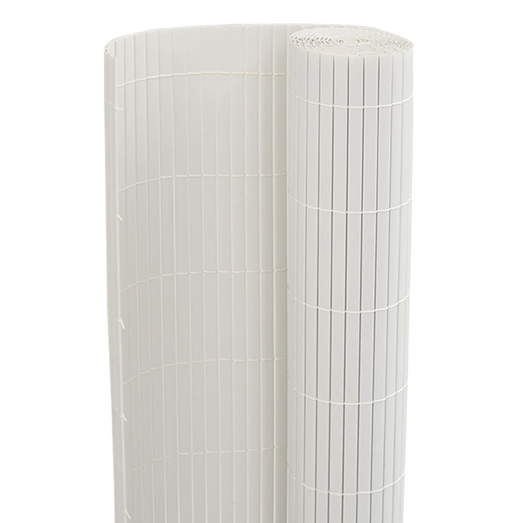 Garden Fence Double-Sided White 1.8x5 m PVC
