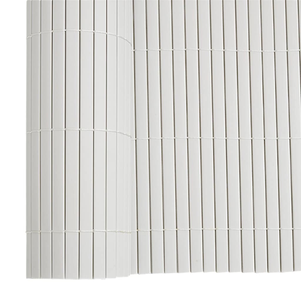 Garden Fence Double-Sided White 1.8x5 m PVC