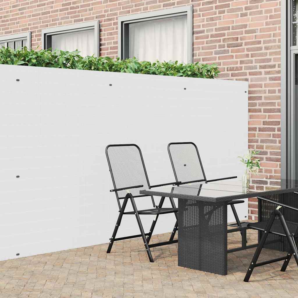 Garden Fence Double-Sided White 1.8x5 m PVC