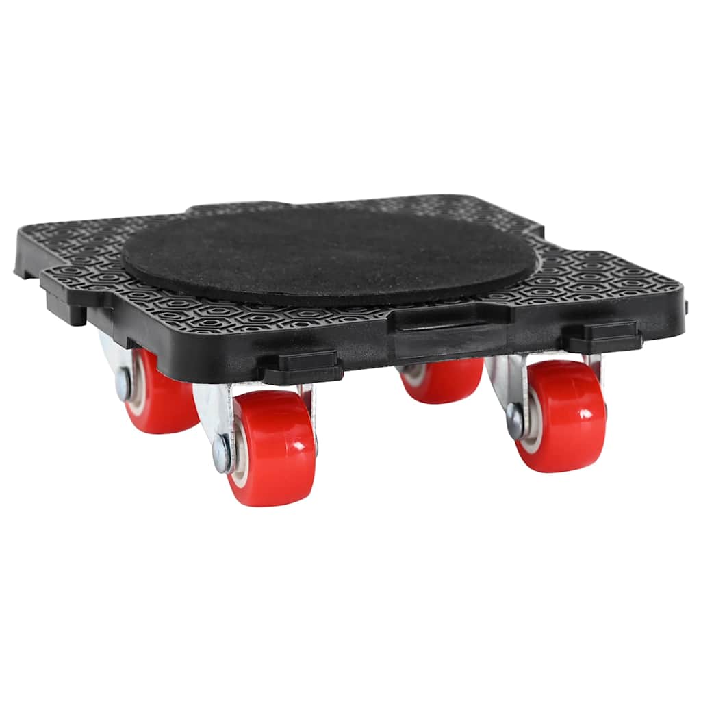 Furniture Rollers 4 pcs with Lifter Black 13.5x13.5x4.2 cm 300 kg