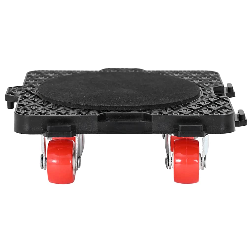 Furniture Rollers 4 pcs with Lifter Black 13.5x13.5x4.2 cm 300 kg