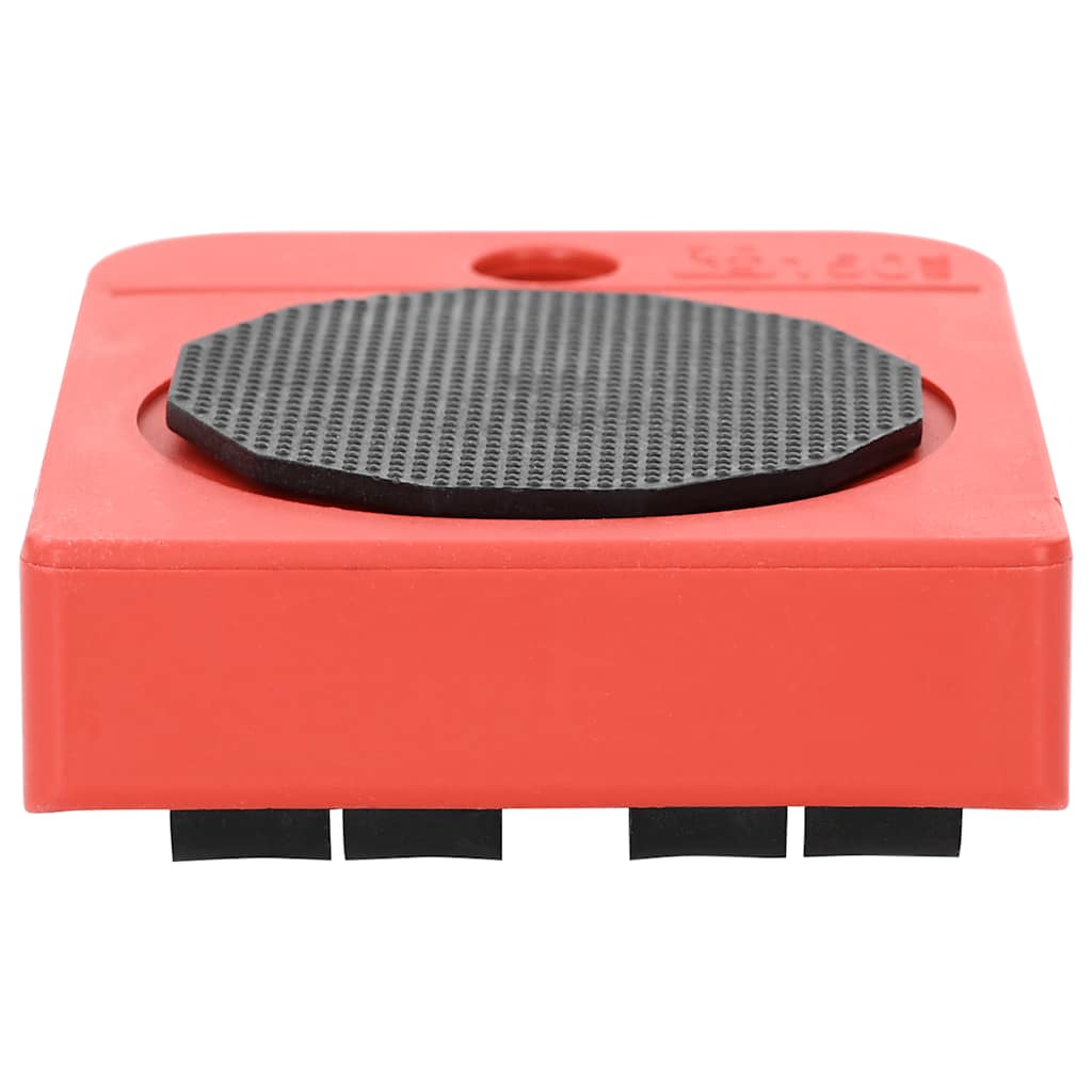 Furniture Rollers 8 pcs with Lifters Red 9.8x7.5x3 cm 150 kg