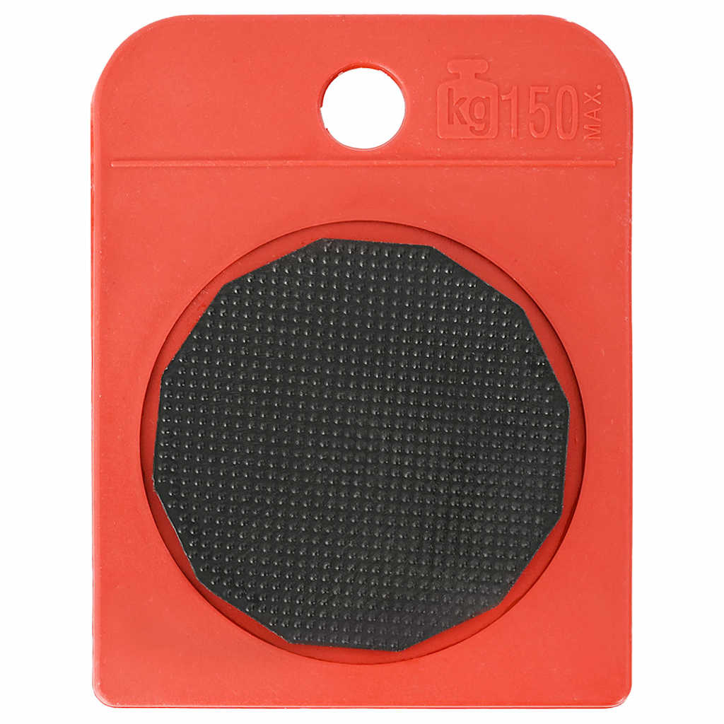 Furniture Rollers 8 pcs with Lifters Red 9.8x7.5x3 cm 150 kg