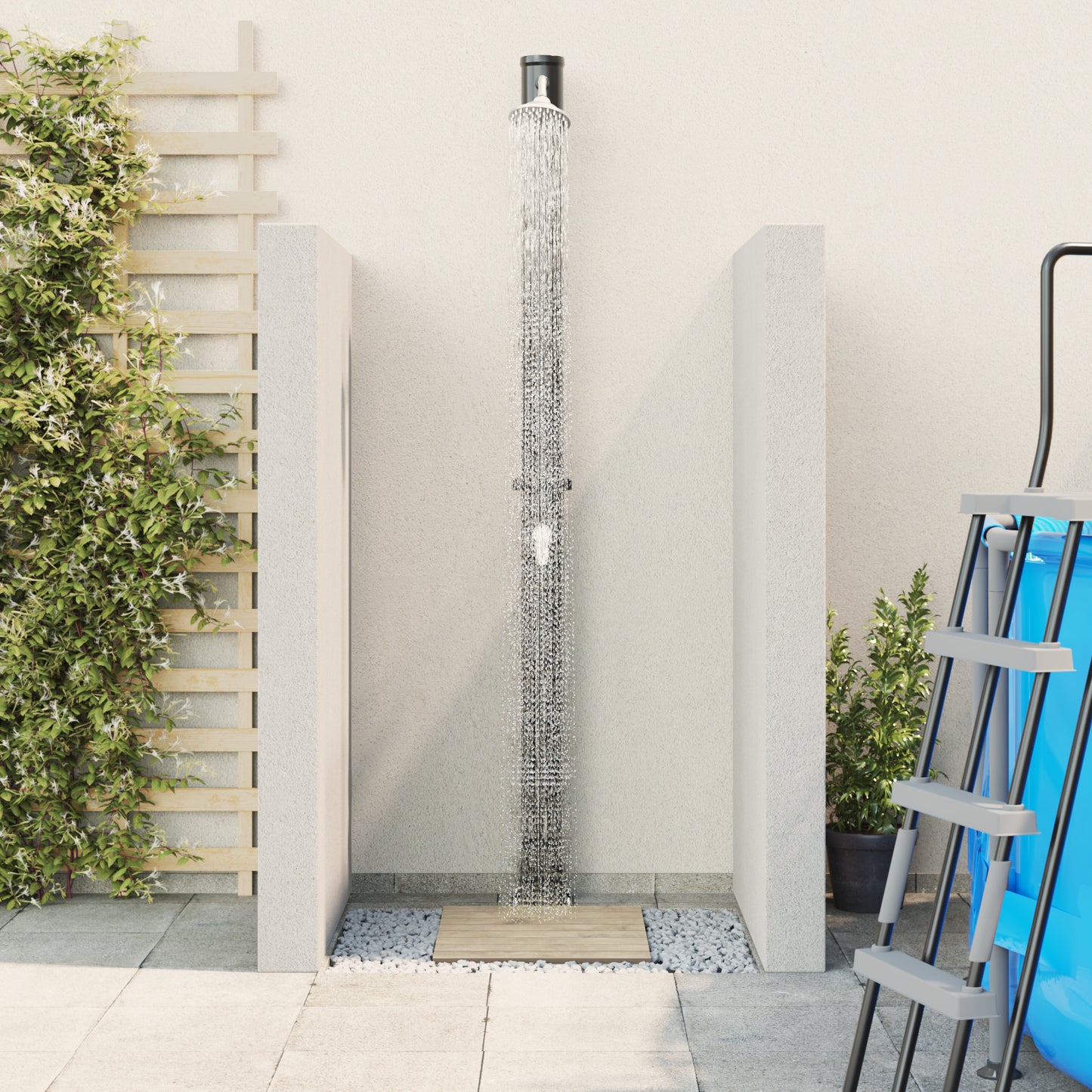 Outdoor Solar Shower 217 cm 20 L