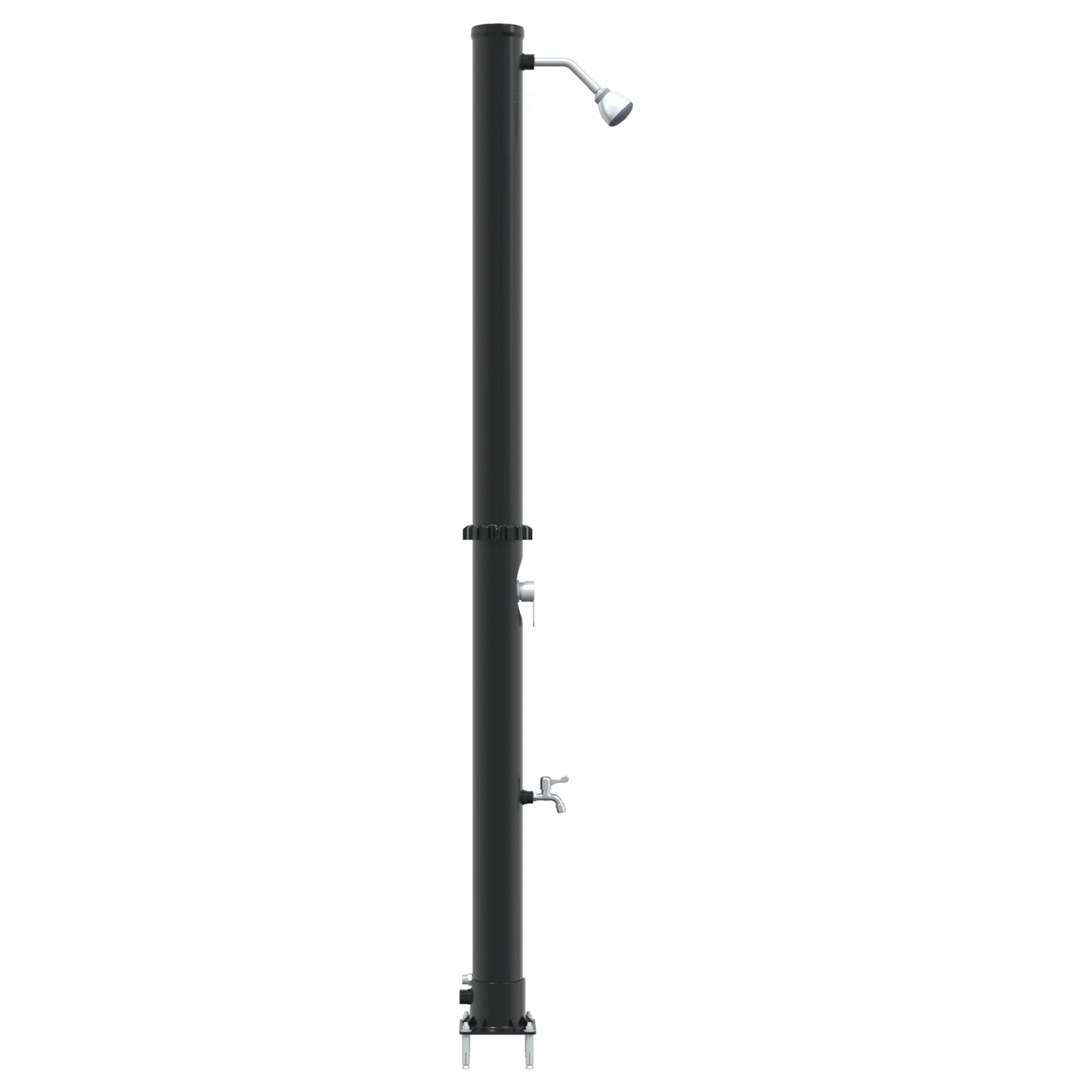 Outdoor Solar Shower with Tap 217 cm 20 L