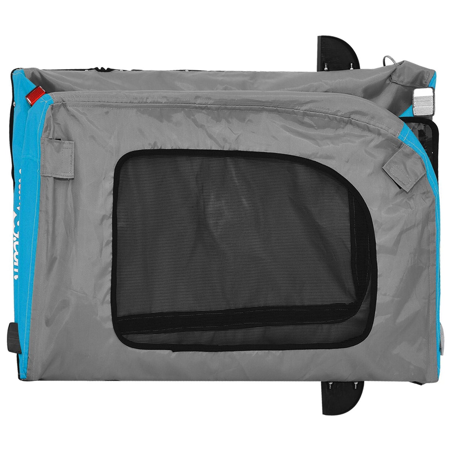 Blue Pet Stroller Blue Polyester, Metal 124 x 53 x 53 cm Foldable