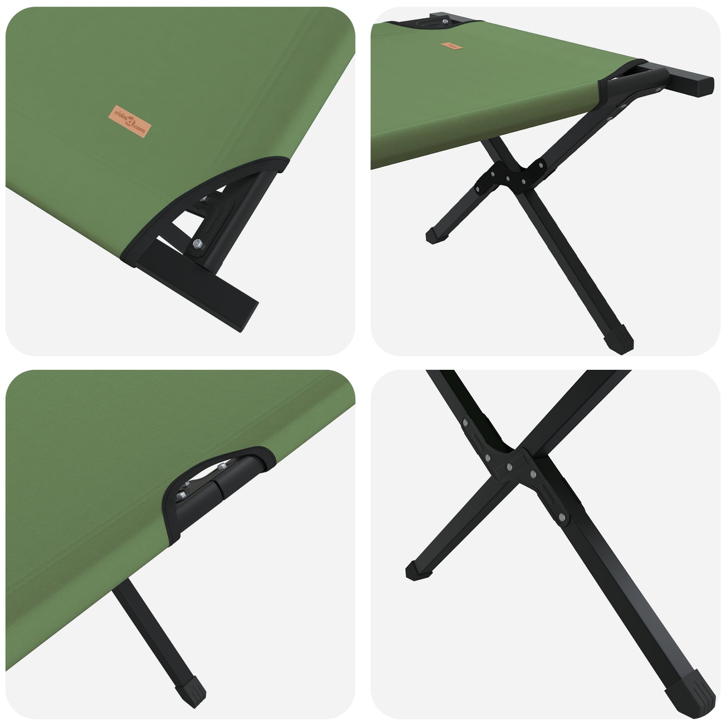 Folding Sun Bed with Carry Bag Amy Yellow 600D Oxford Fabric