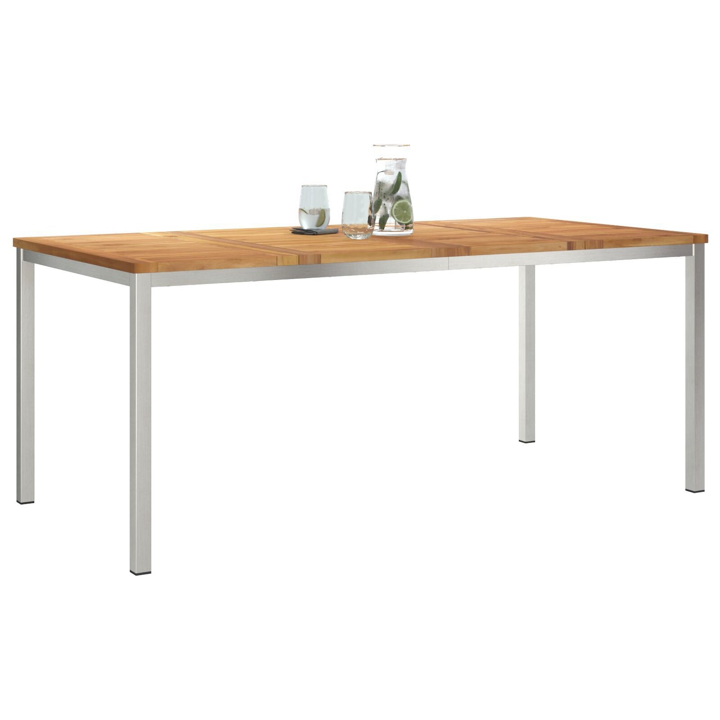Outdoor Dining Table 180x90x75 cm Solid Wood Teak