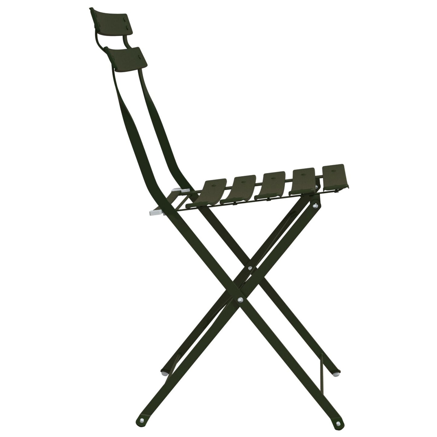 Outdoor Chairs Dark green Metal Medium Foldable Patio Chair