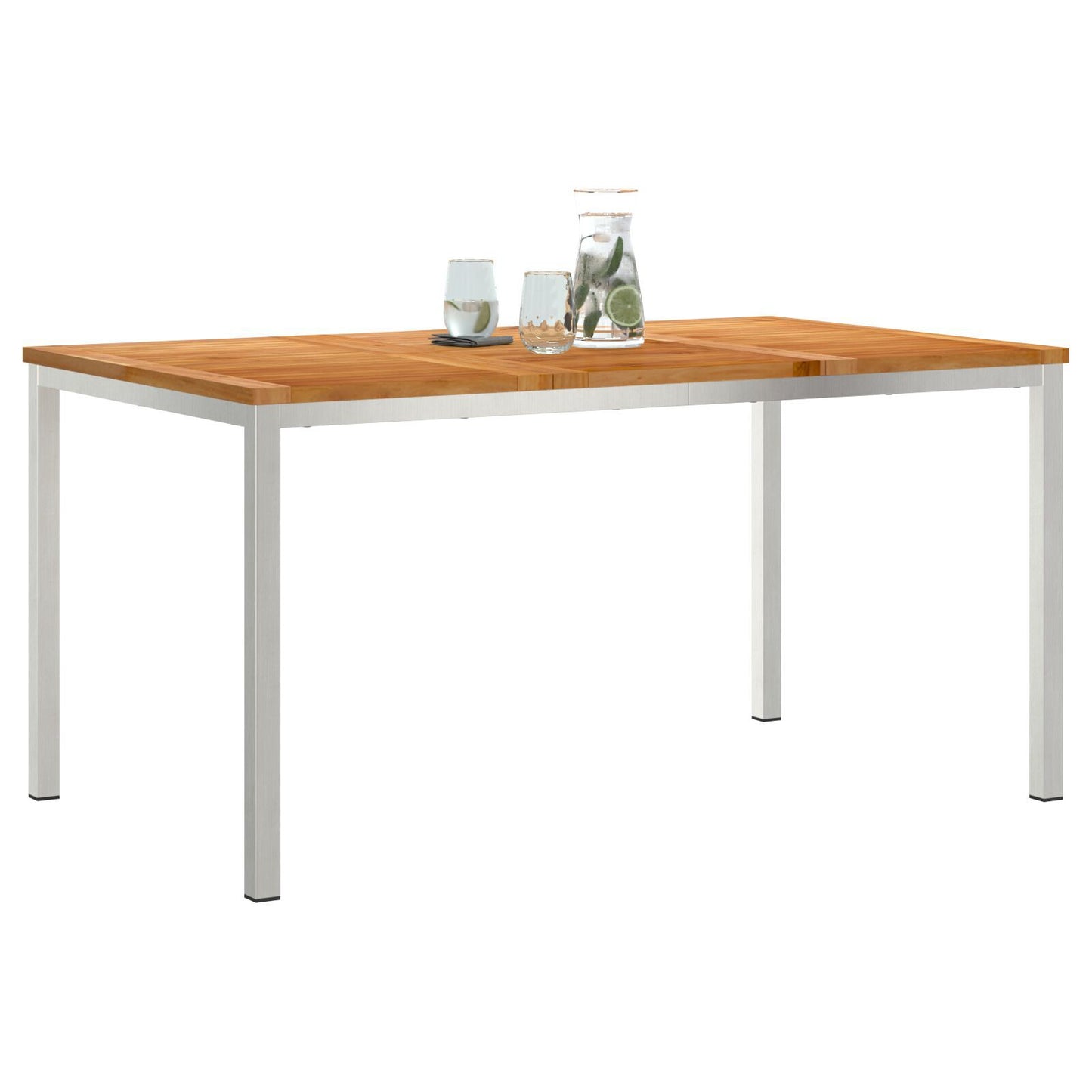 Outdoor Dining Table 150x90x75 cm Solid Wood Teak