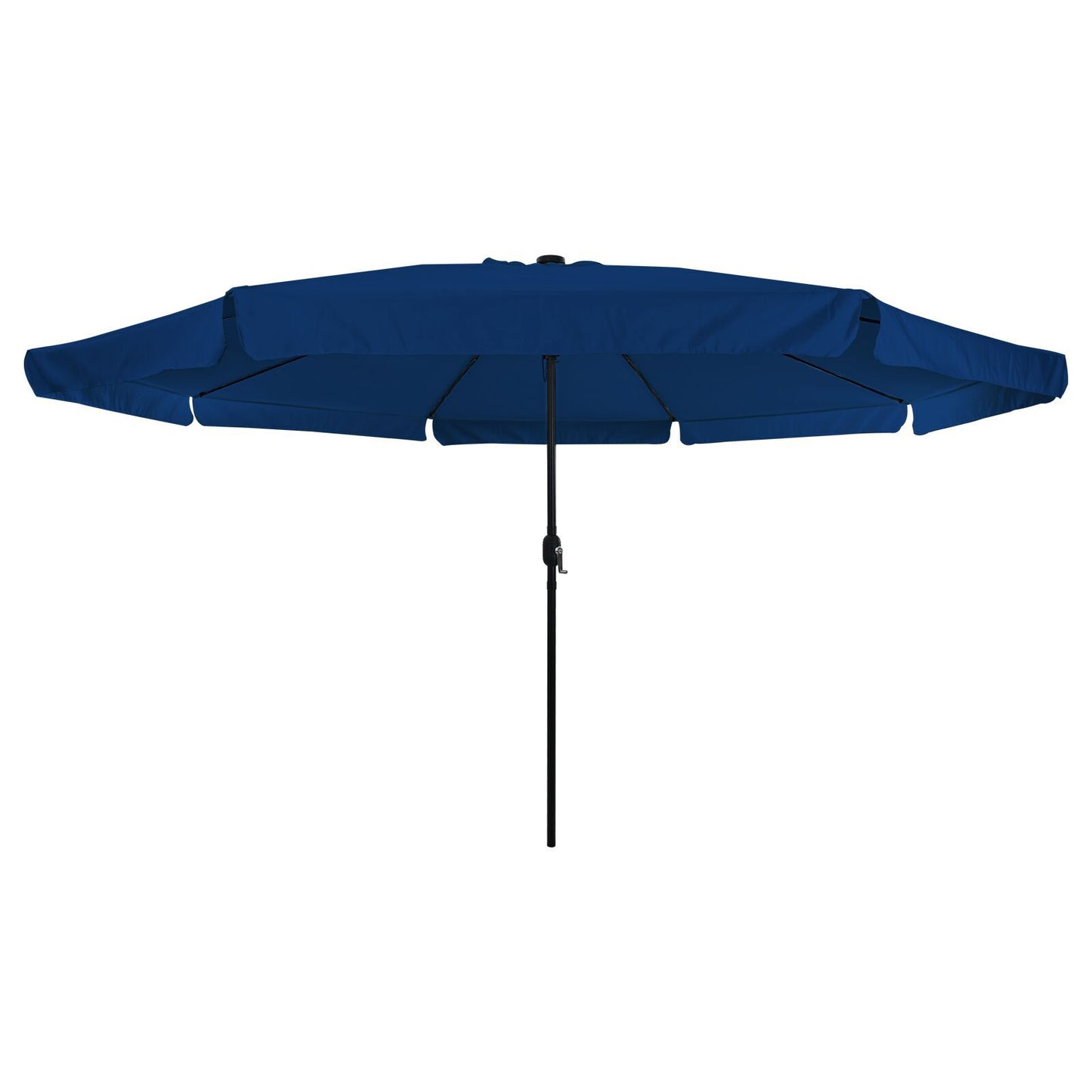 Garden Parasol with LED Lights Ø395x245 cm Azure Blue