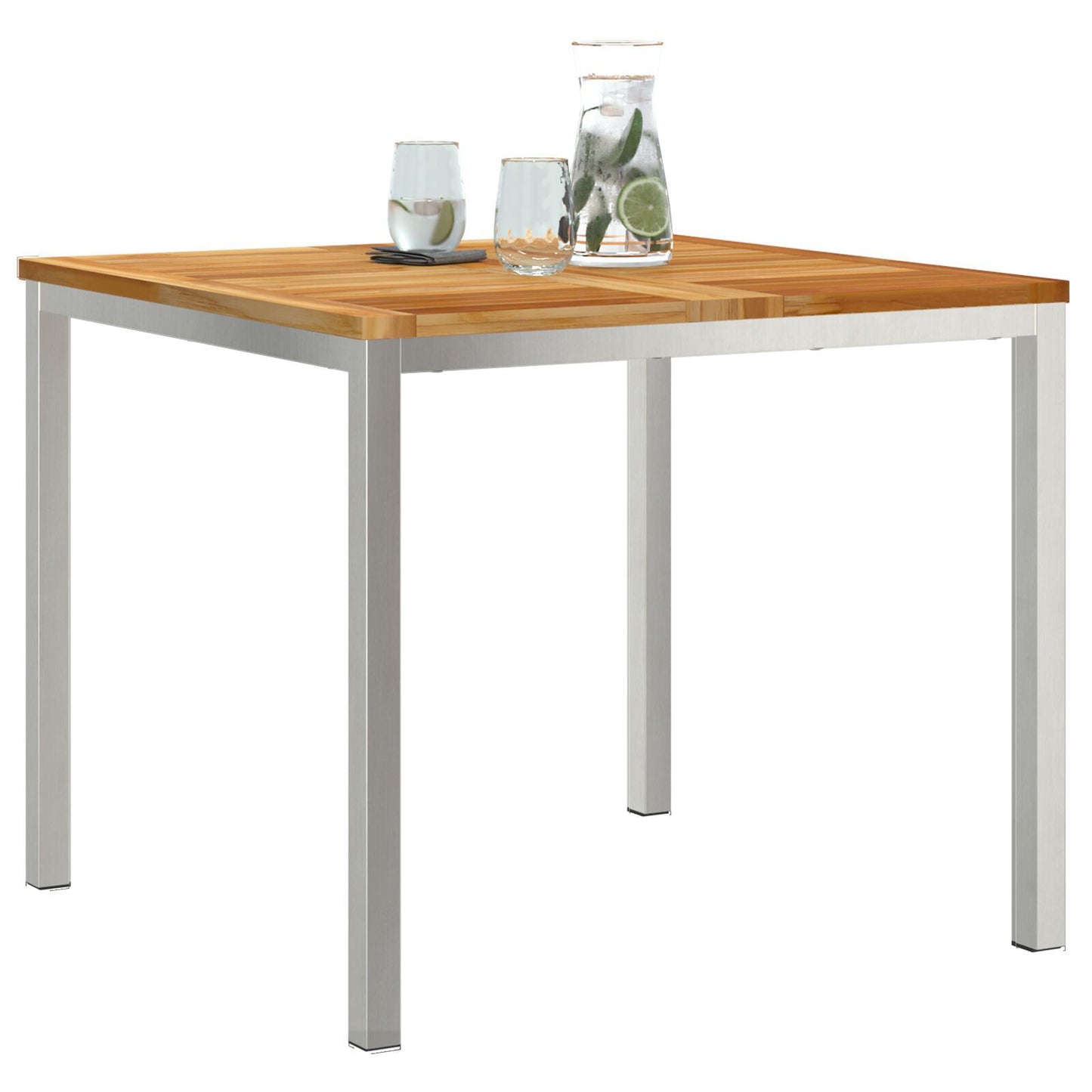 Outdoor Dining Table 90x90x74.5 cm Solid Wood Teak