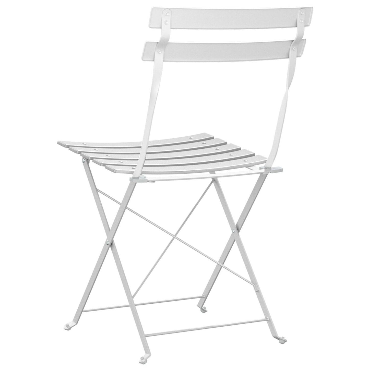 Outdoor Chairs Cool White Metal Standard Foldable Patio Chairs