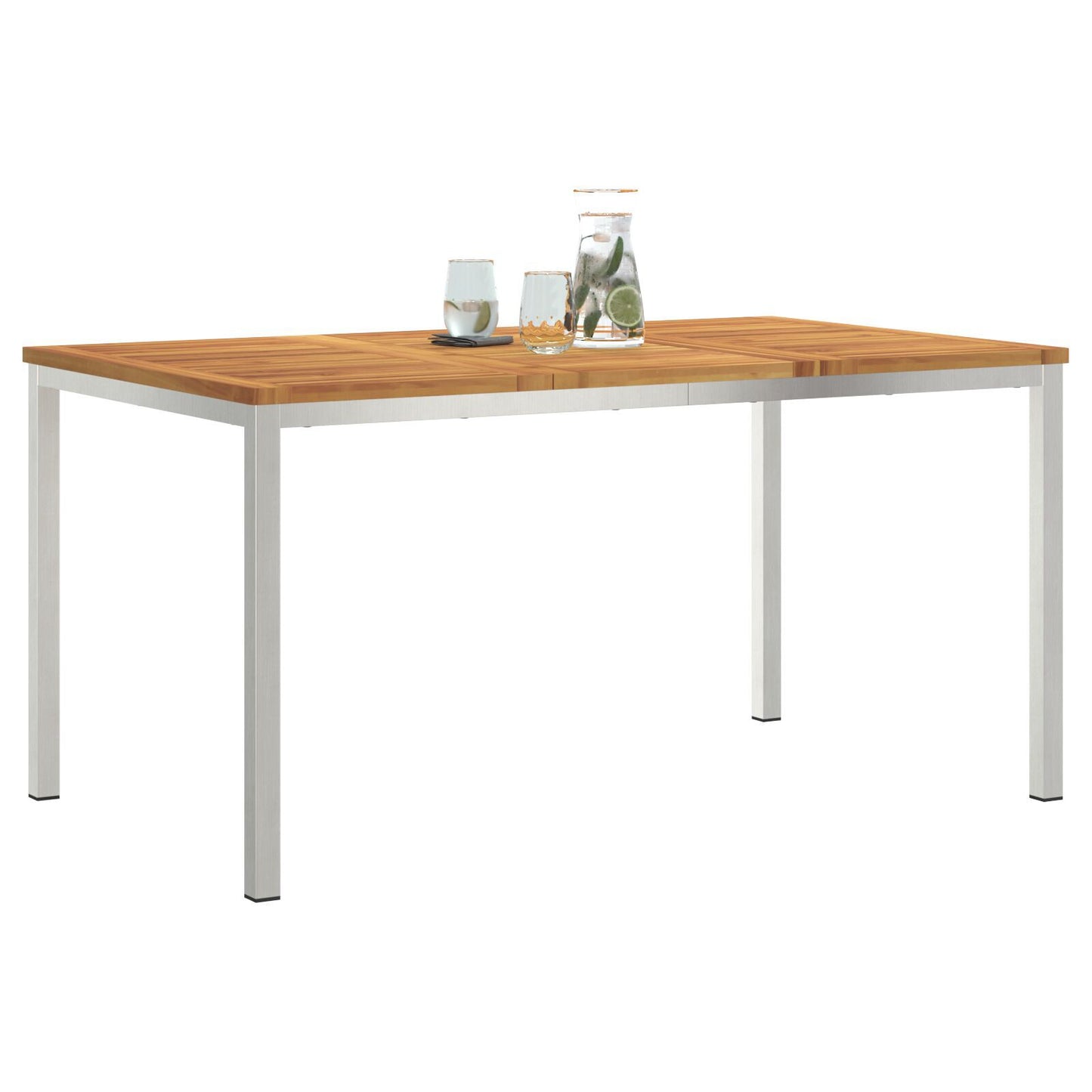 Outdoor Dining Table 150x90x75 cm Solid Wood Acacia