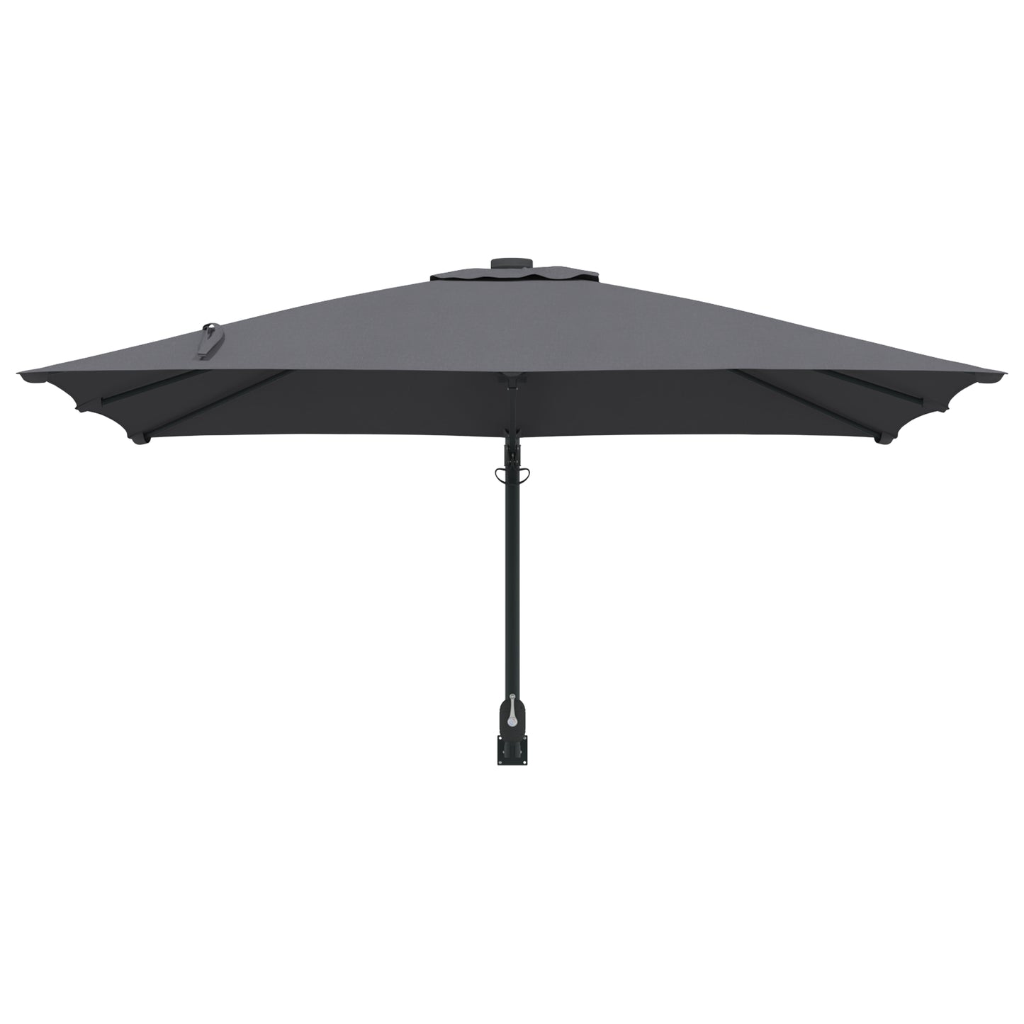 Outdoor Umbrella Anthracite Polyester, Powder-Coated Steel Large