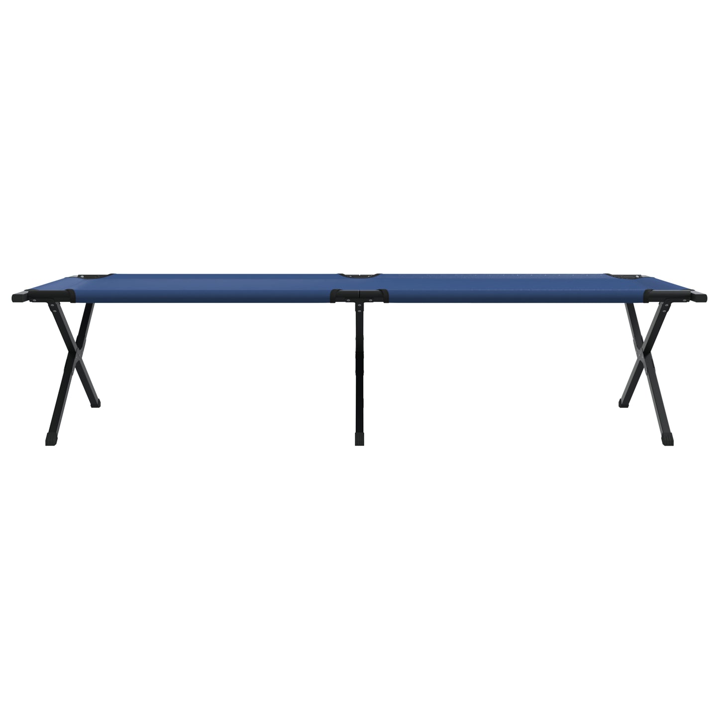 Folding Sun Bed with Carry Bag Blue 600D Oxford Fabric