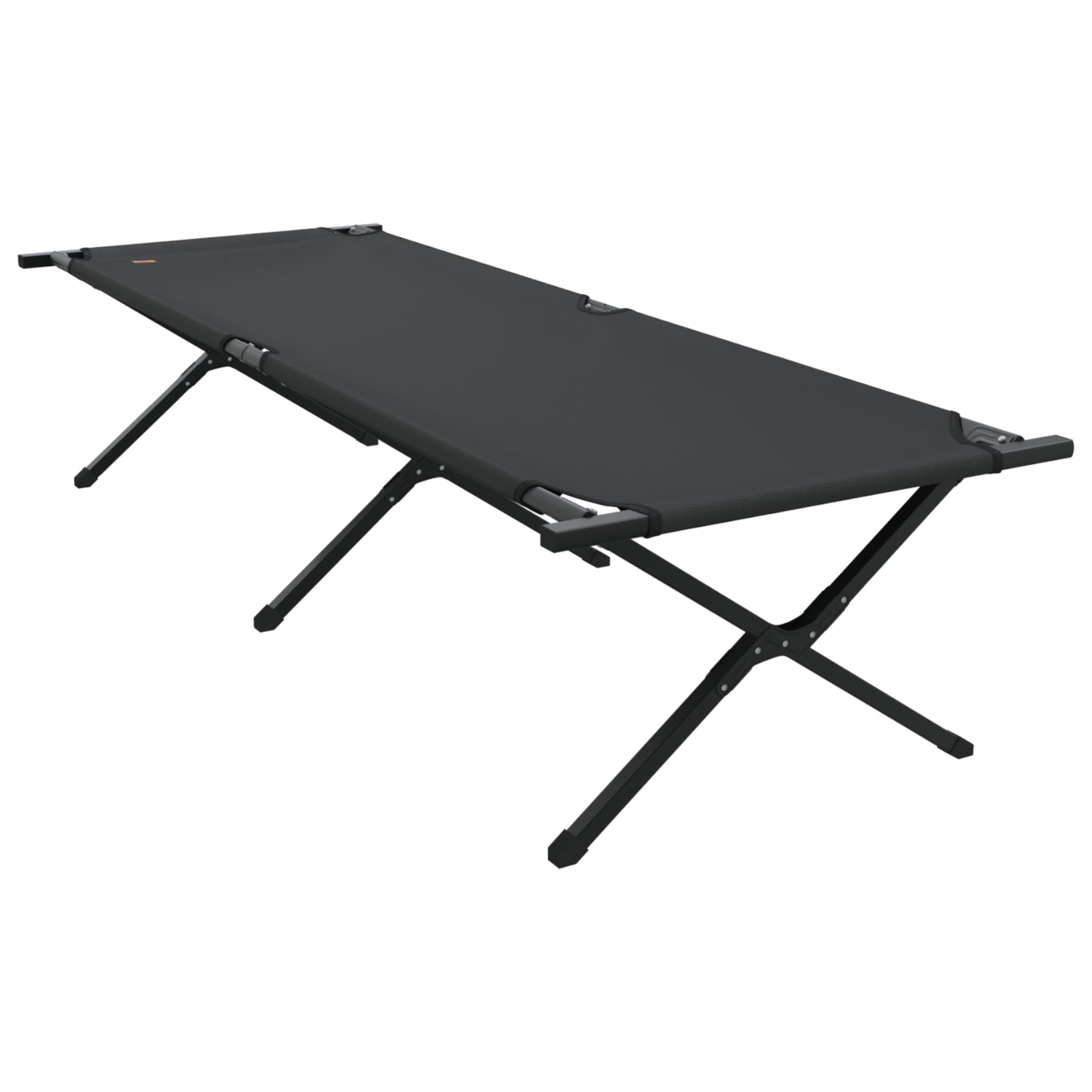 Folding Sun Beds 2 pcs with Carry Bag Black 600D Oxford Fabric