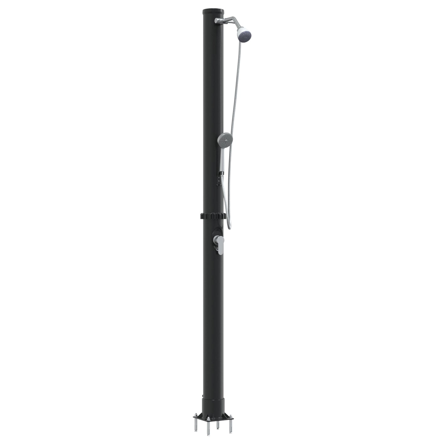 Outdoor Solar Shower with Handheld Shower Head 217 cm 20 L