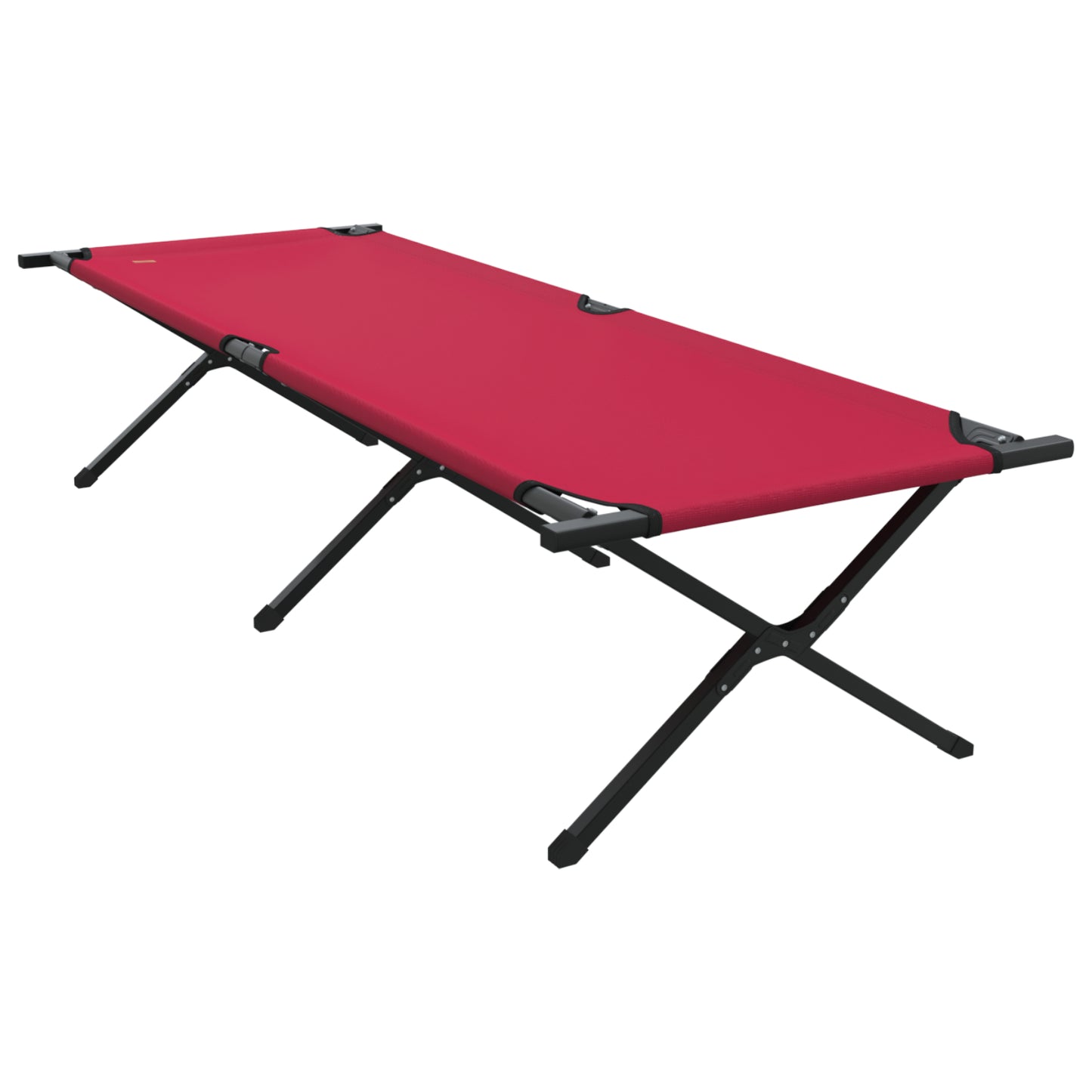Folding Sun Bed with Carry Bag Red 600D Oxford Fabric