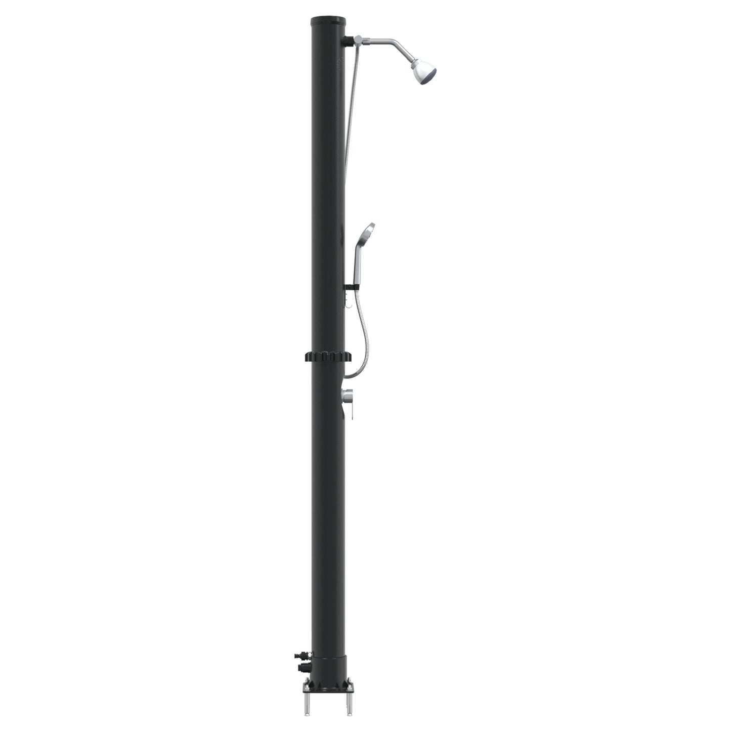 Outdoor Solar Shower with Handheld Shower Head 217 cm 20 L