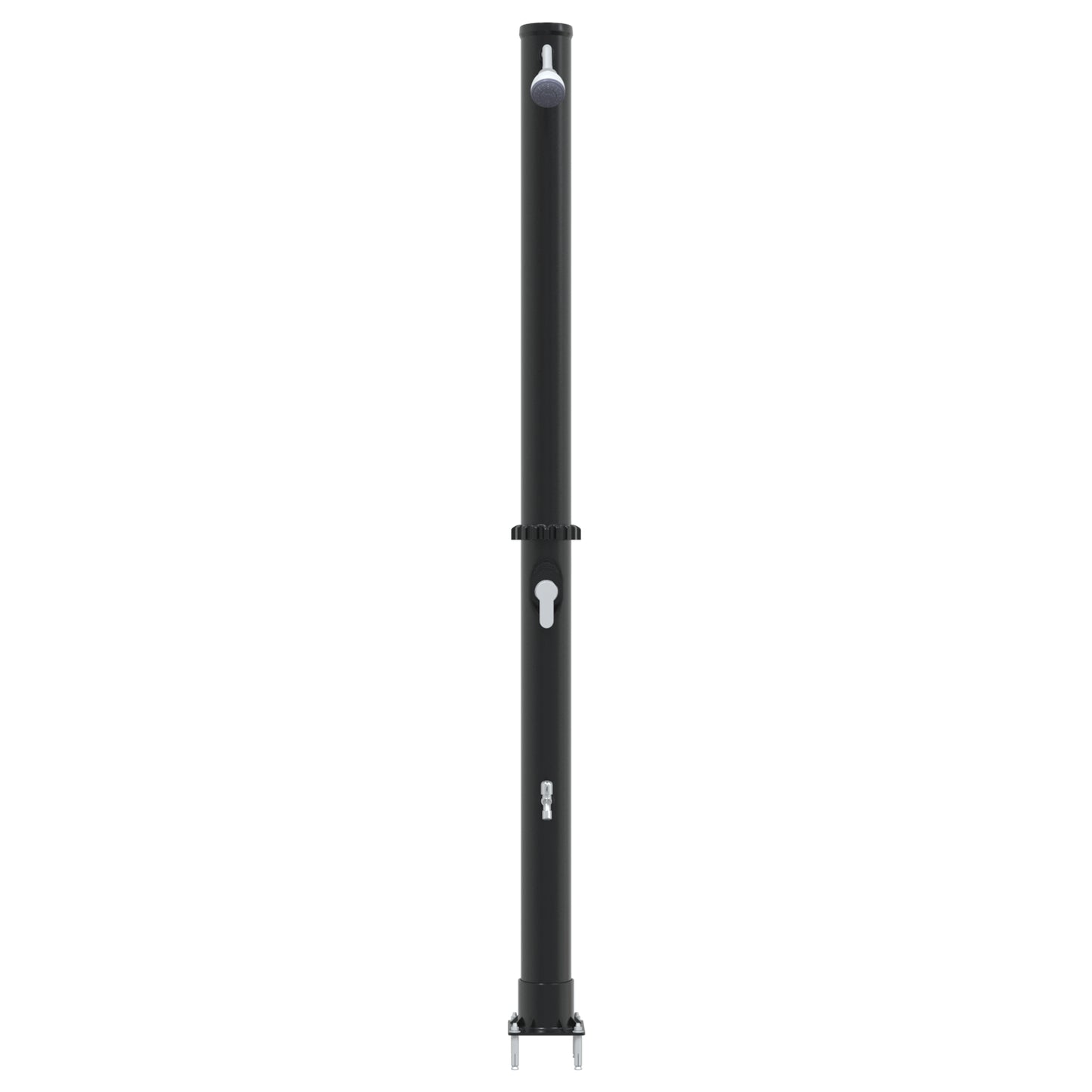 Outdoor Solar Shower with Tap 217 cm 20 L