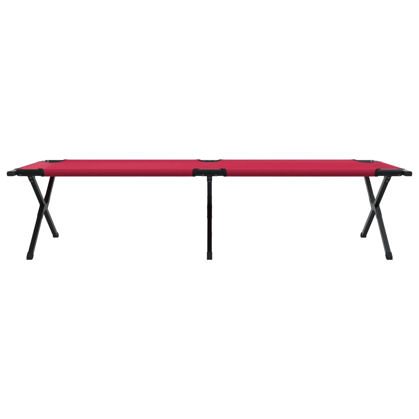 Folding Sun Bed with Carry Bag Red 600D Oxford Fabric