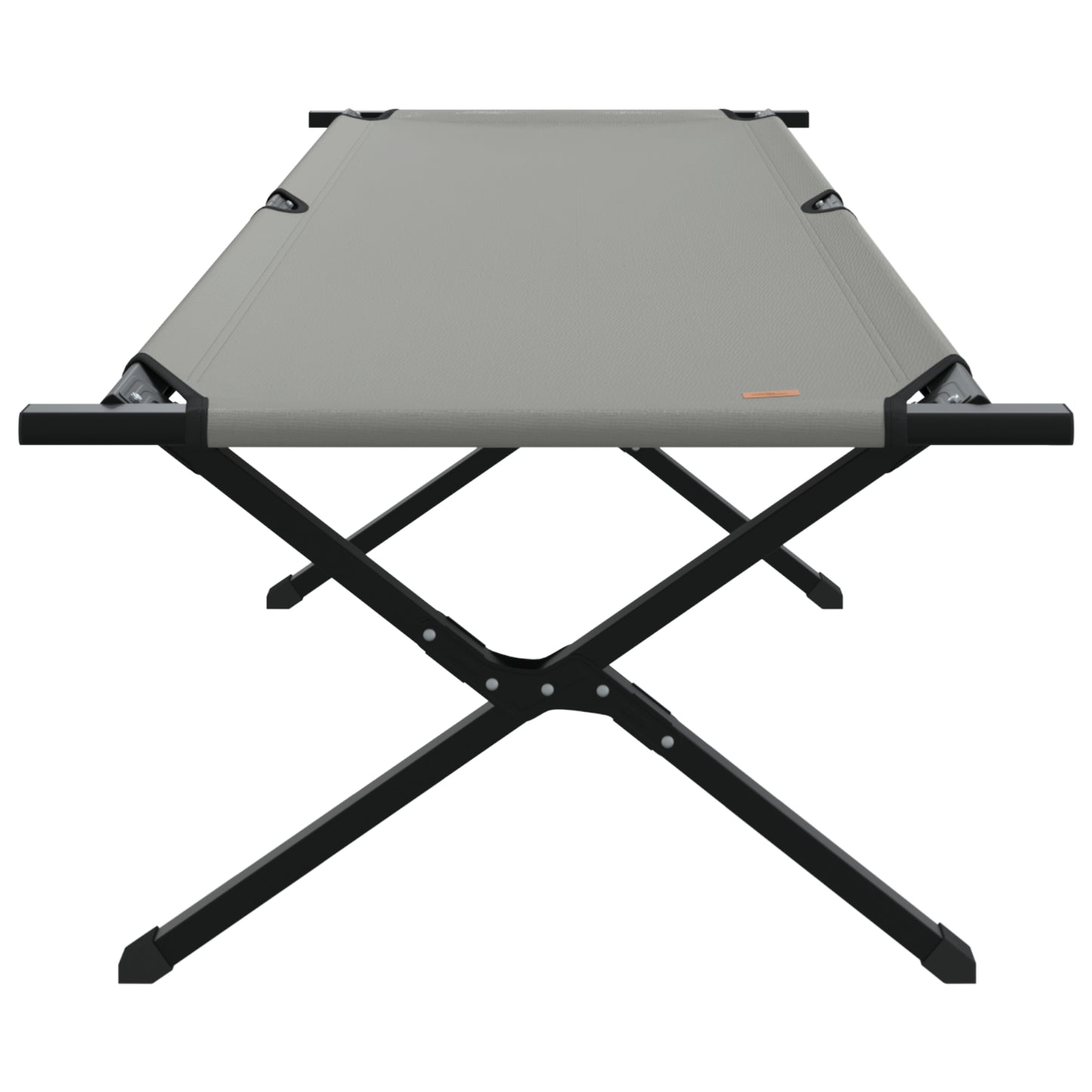 Folding Sun Bed with Carry Bag Grey 600D Oxford Fabric