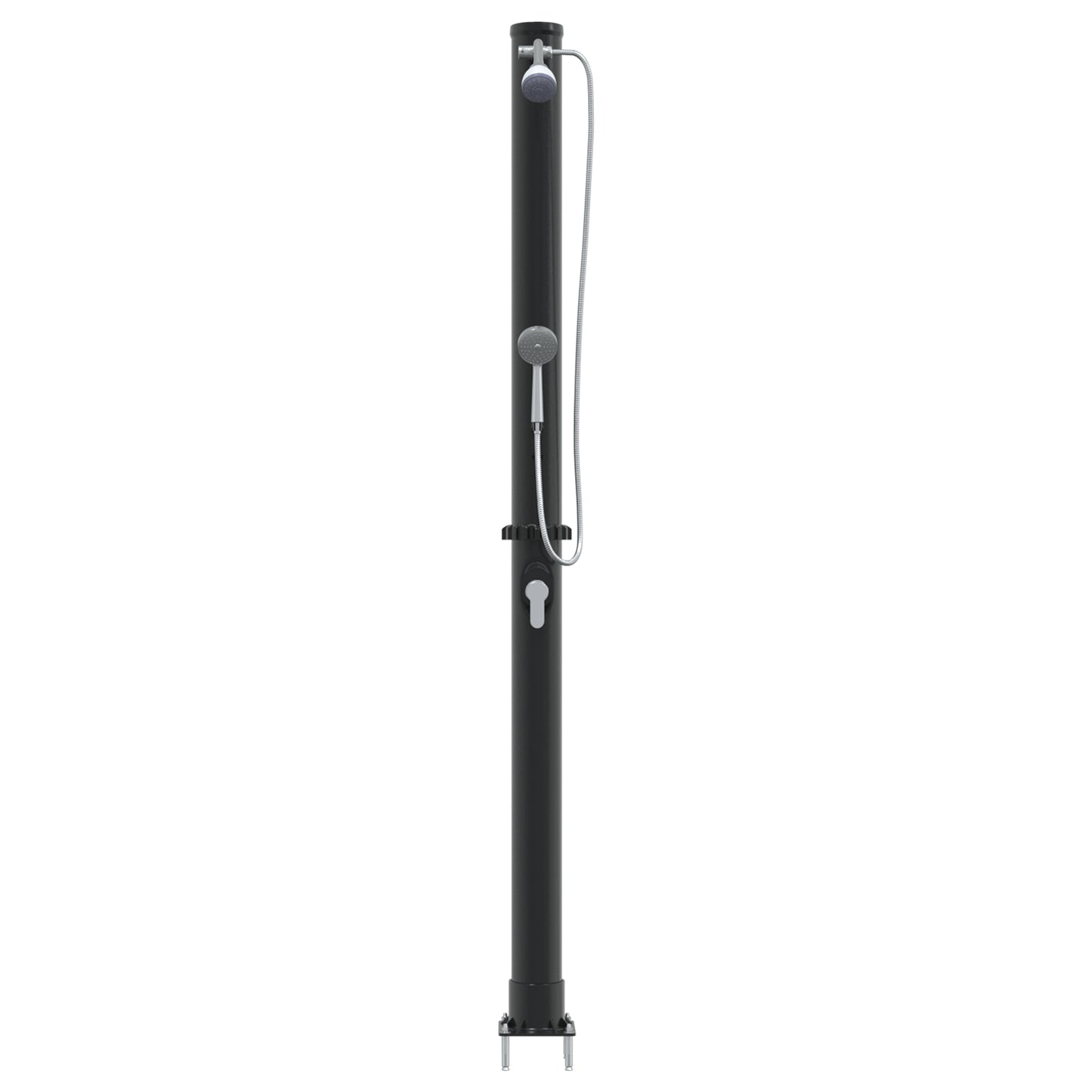 Outdoor Solar Shower with Handheld Shower Head 217 cm 20 L