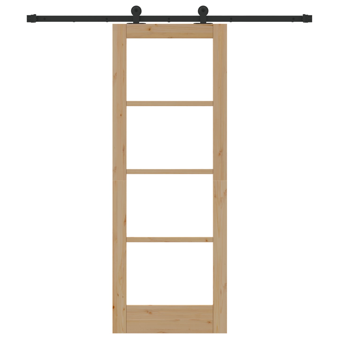 Sliding Door with Hardware Set 'ORKDAL'Solid Wood & Glass, vidaXL Interior Door with Glass 'ORKDAL'73.5 x 198.5 x 4 cm Solid Wood Pine