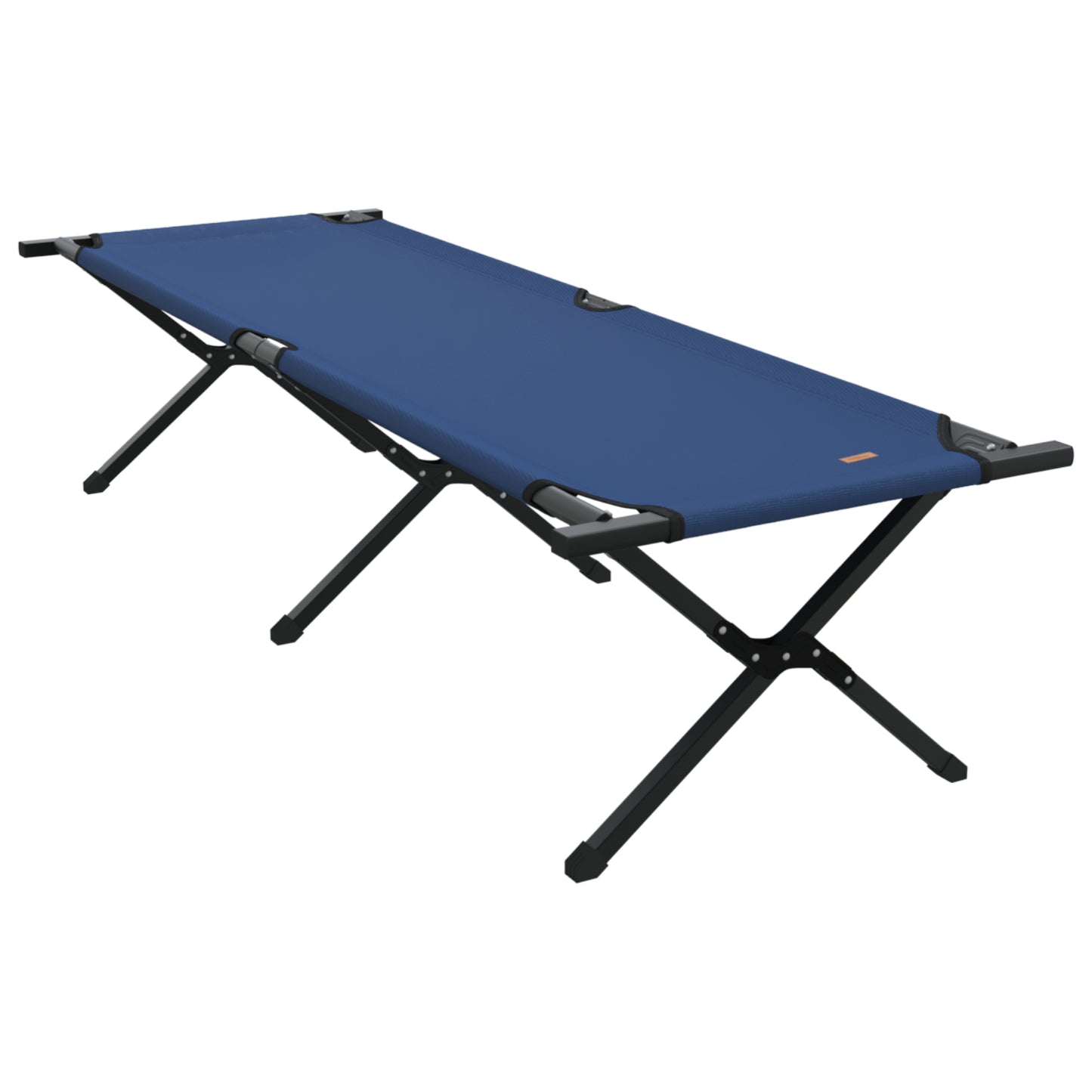 Folding Sun Beds 2 pcs with Carry Bag Blue 600D Oxford Fabric