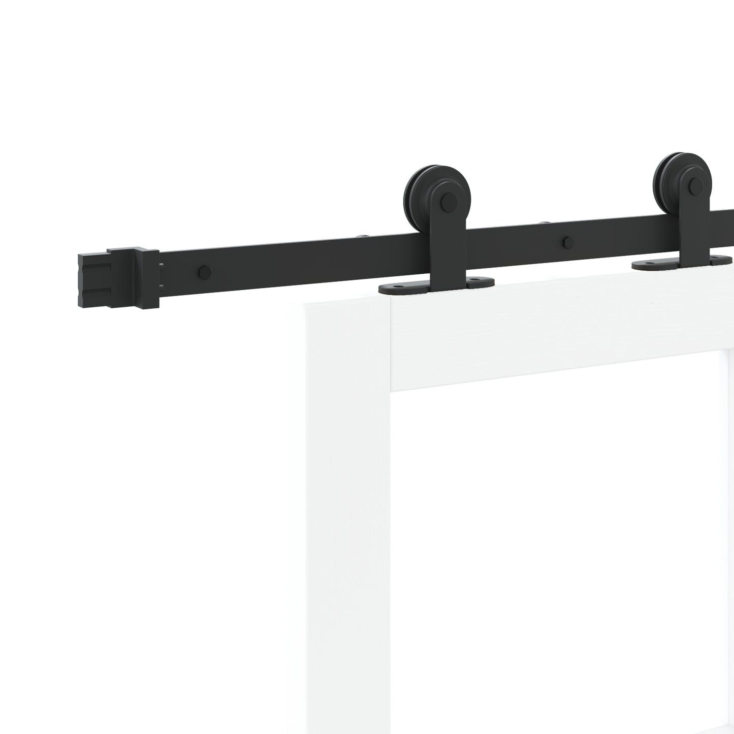 Sliding Door with Hardware Set 'ORKDAL'White Solid Wood&Glass, vidaXL Interior Door with Glass 'ORKDAL'White 61x198.5x4 cm