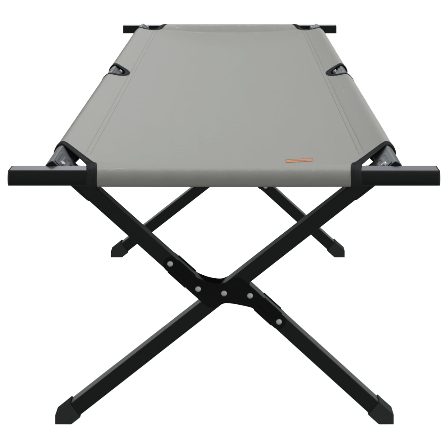 Folding Sun Bed with Carry Bag Grey 600D Oxford Fabric