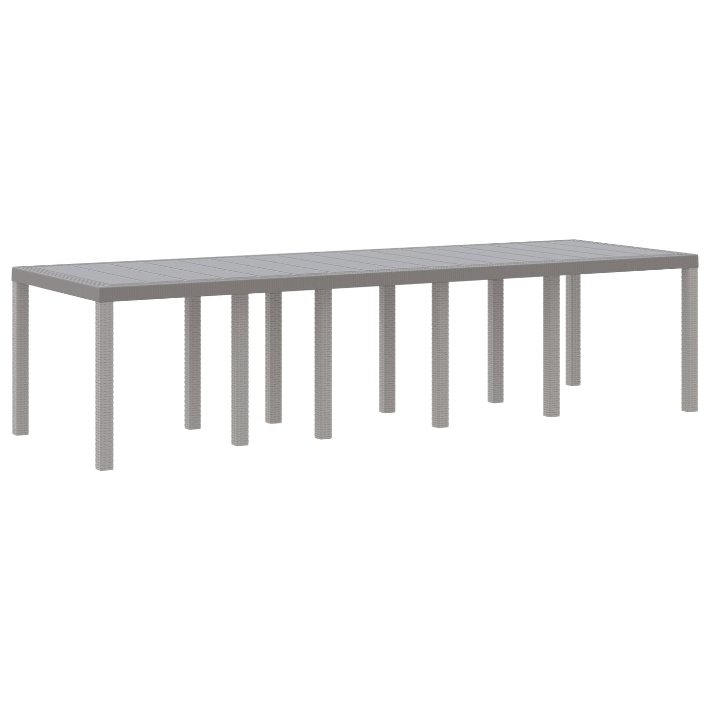 11 Piece Garden Dining Set Light Grey Poly Rattan, vidaXL Garden Table Light Grey 150x100x73 cm Poly Rattan, vidaXL Garden Chairs 2 pcs Light Grey Poly Rattan, vidaXL Garden Chairs 4 pcs Light Grey Poly Rattan