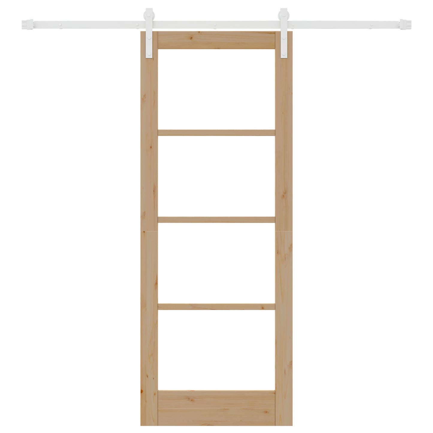 Sliding Door with Hardware Set "ORKDAL" Solid Wood & Glass, vidaXL Interior Door with Glass "ORKDAL" 78x202x4 cm Solid Wood Pine