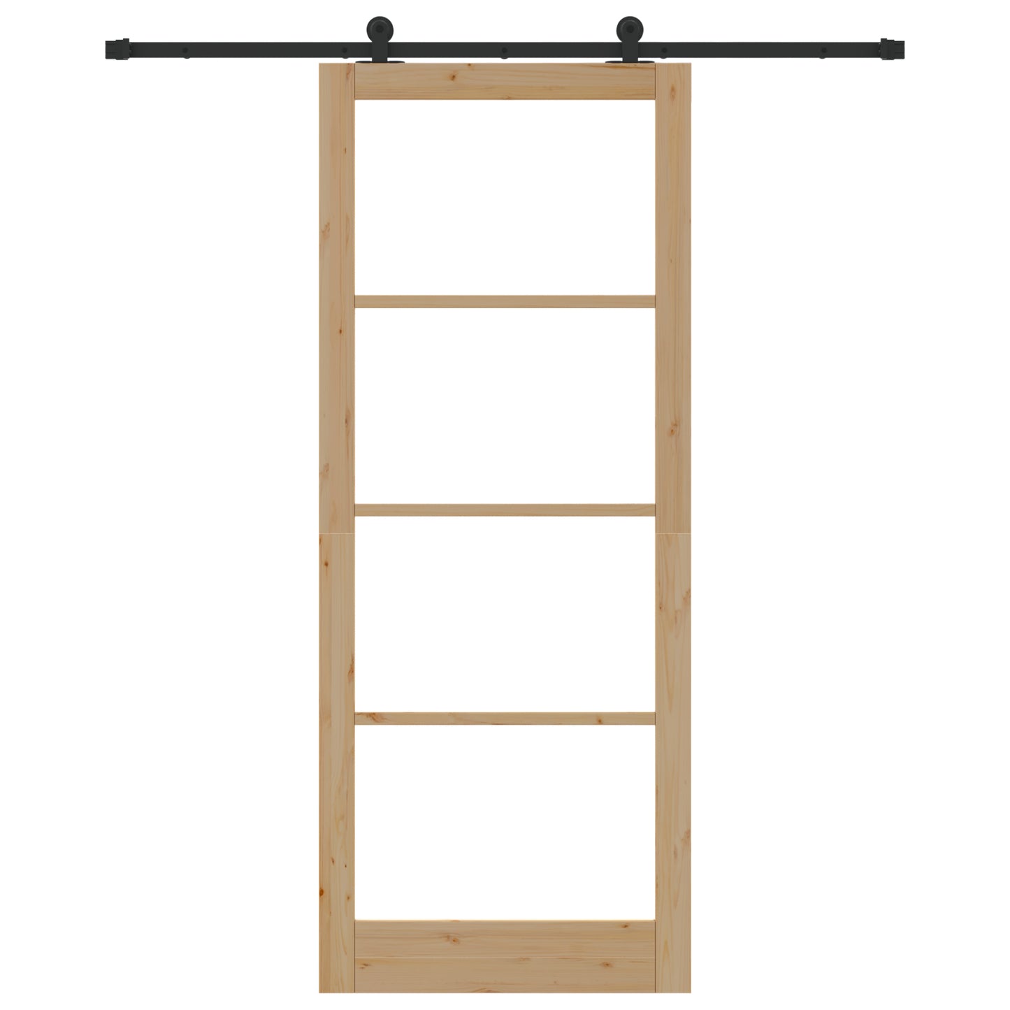 Sliding Door with Hardware Set 'ORKDAL'Solid Wood & Glass, vidaXL Interior Door with Glass 'ORKDAL'93x232x4 cm Solid Wood Pine