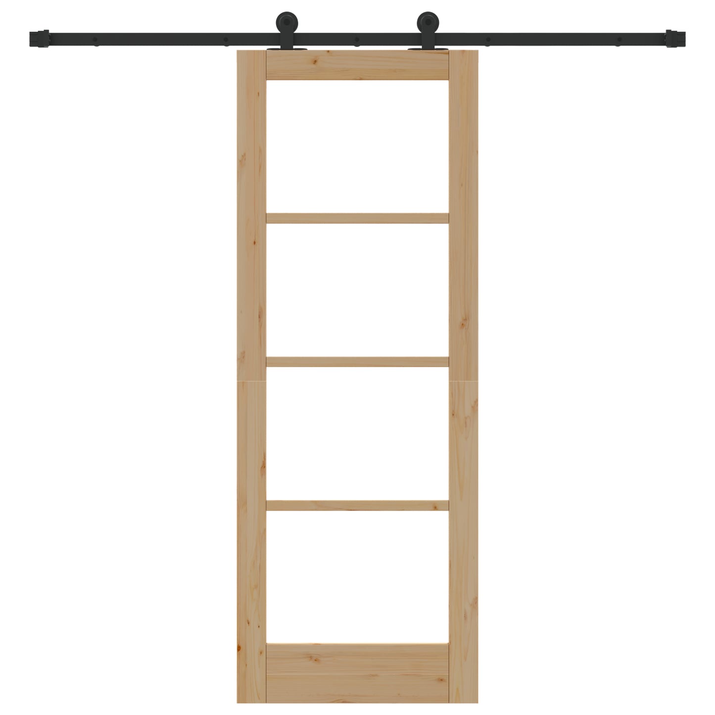 Sliding Door with Hardware Set 'ORKDAL'Solid Wood & Glass, vidaXL Interior Door with Glass 'ORKDAL'73.5x198.5x4 cm Solid Wood Pine