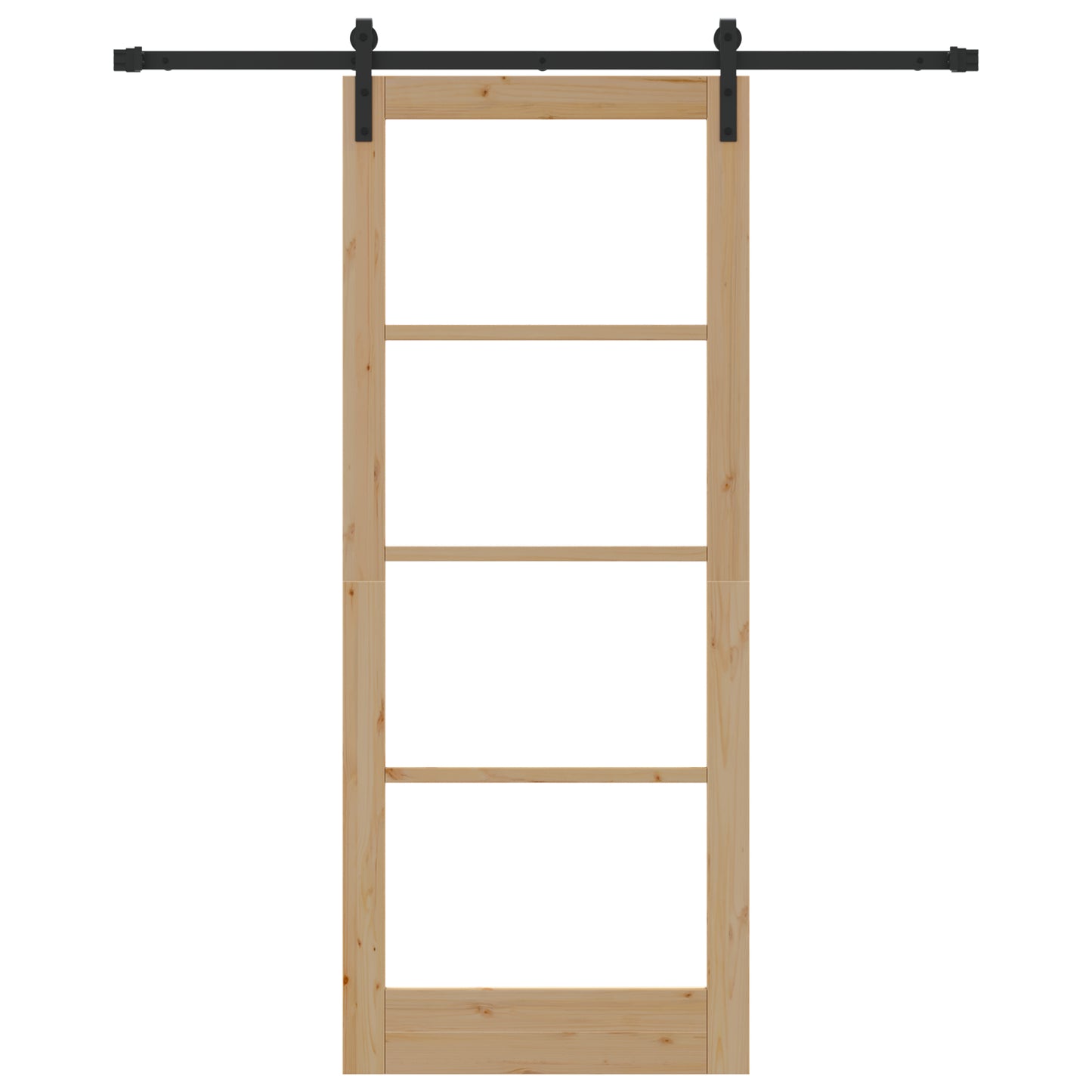Sliding Door with Hardware Set 'ORKDAL'Solid Wood & Glass, vidaXL Interior Door with Glass 'ORKDAL'86x211x4 cm Solid Wood Pine