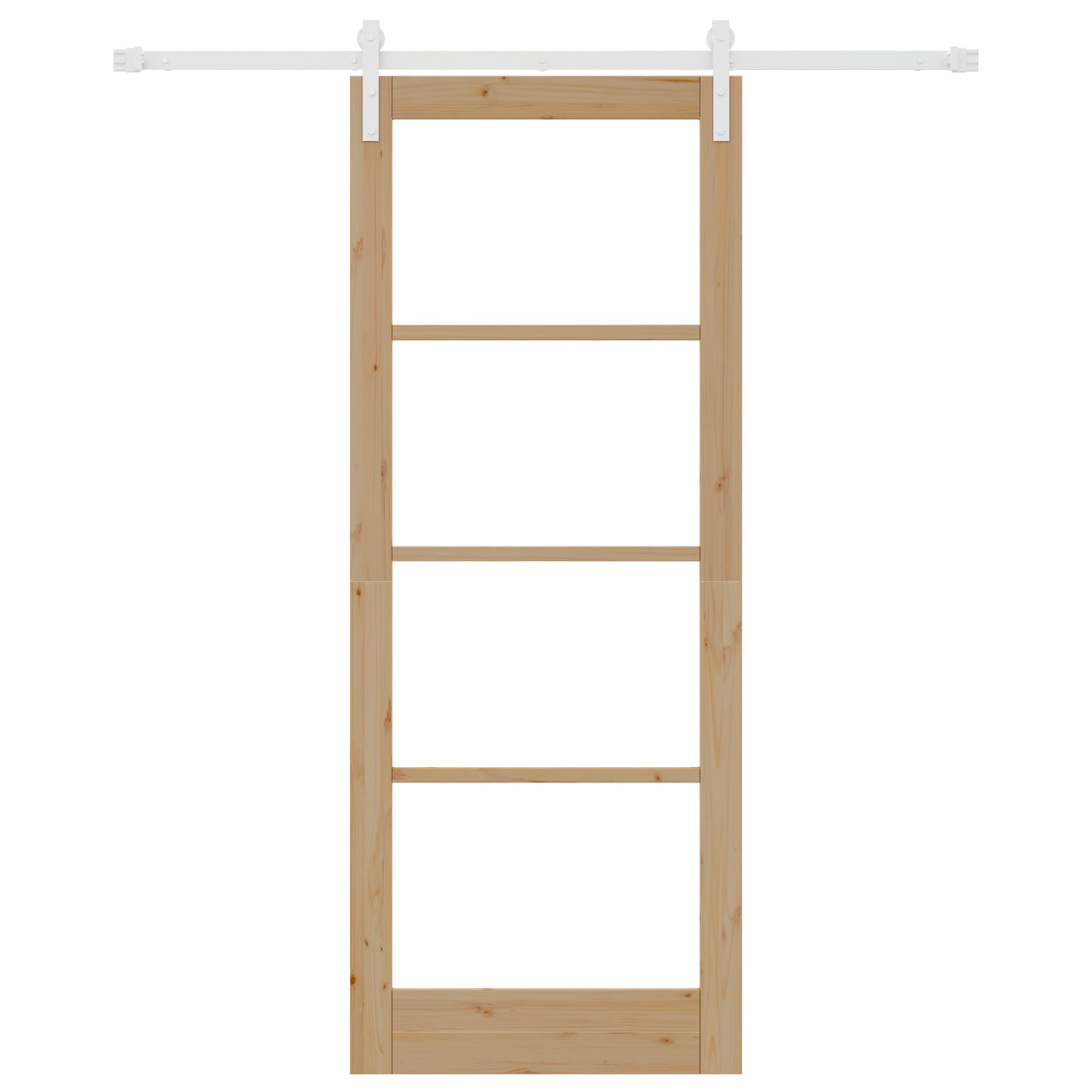 Sliding Door with Hardware Set "ORKDAL" Solid Wood&Glass, vidaXL Interior Door with Glass "ORKDAL" 83x211x4 cm Solid Wood Pine