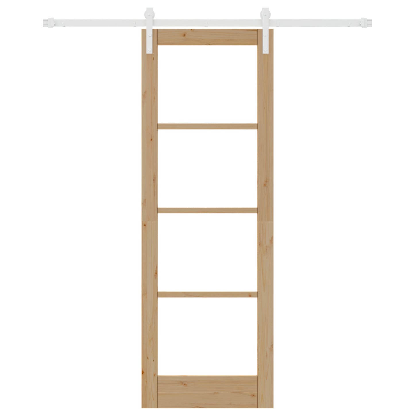 Sliding Door with Hardware Set "ORKDAL" Solid Wood & Glass, vidaXL Interior Door with Glass "ORKDAL" 73.5x211x4 cm Solid Wood Pine
