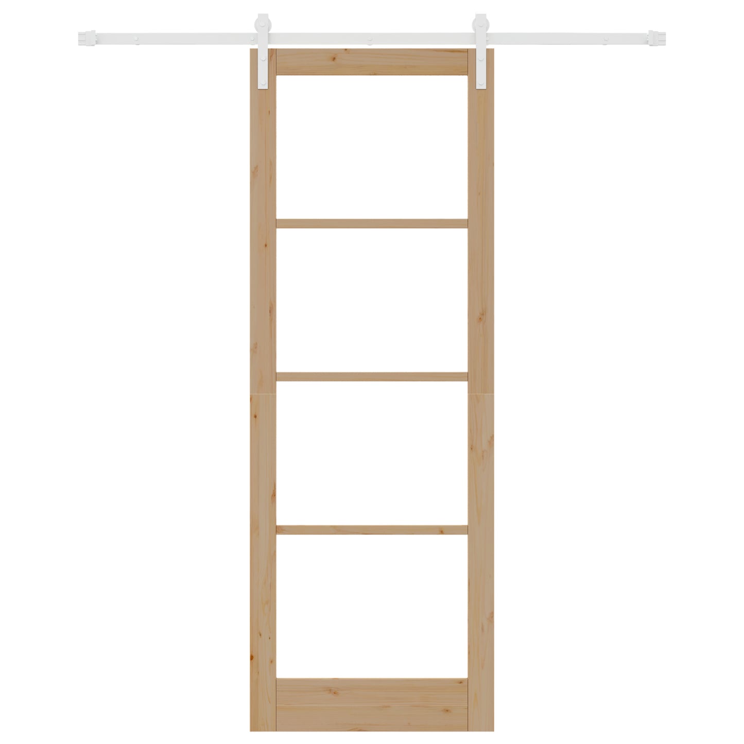 Sliding Door with Hardware Set 'ORKDAL'Solid Wood & Glass, vidaXL Interior Door with Glass 'ORKDAL'83x232x4 cm Solid Wood Pine