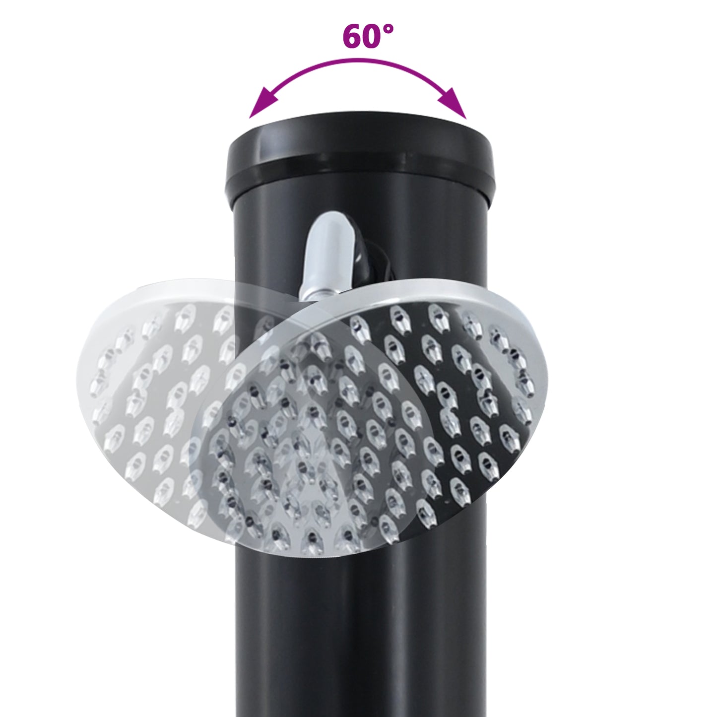 Outdoor Solar Shower 217 cm 20 L