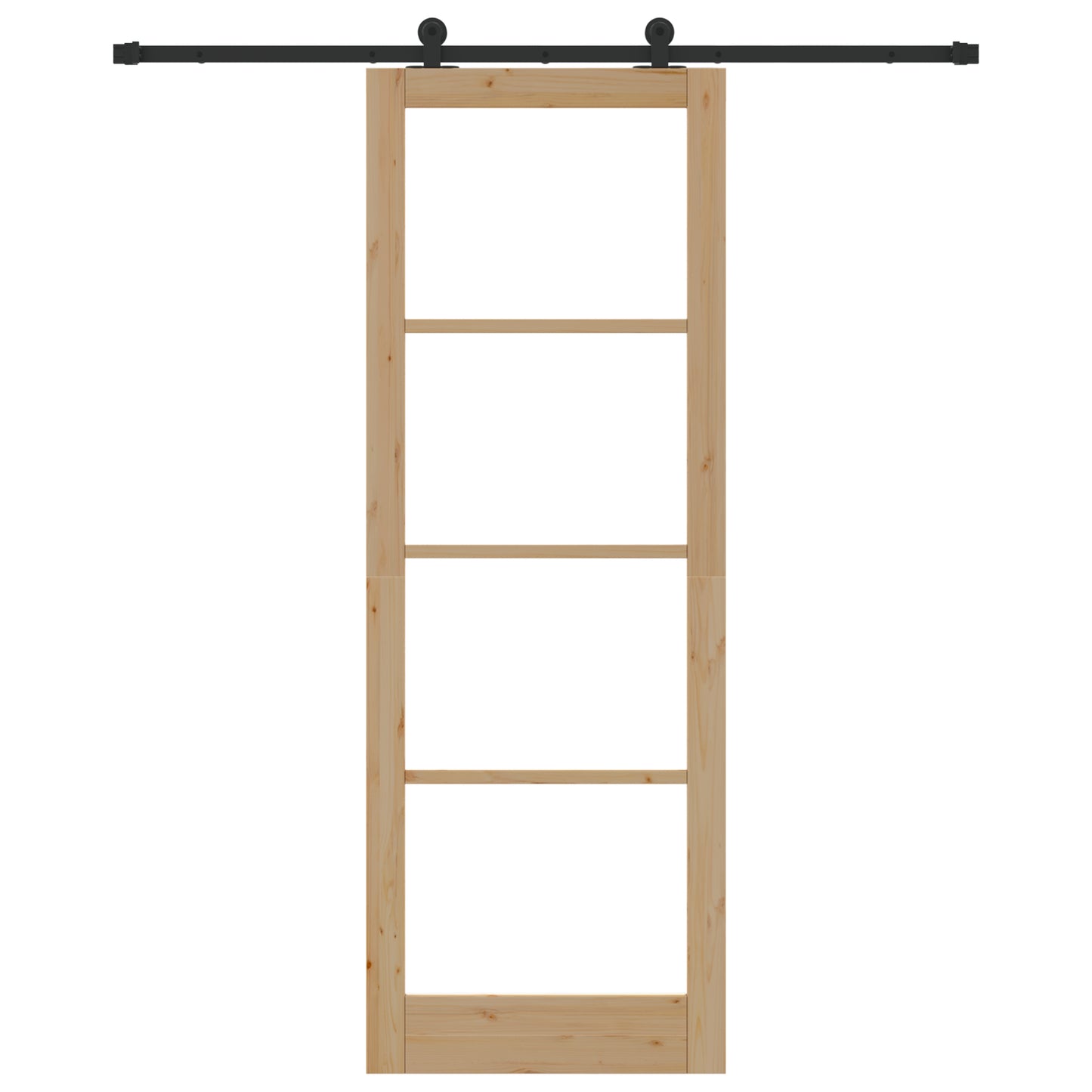 Sliding Door with Hardware Set 'ORKDAL'Solid Wood & Glass, vidaXL Interior Door with Glass 'ORKDAL'83x232x4 cm Solid Wood Pine