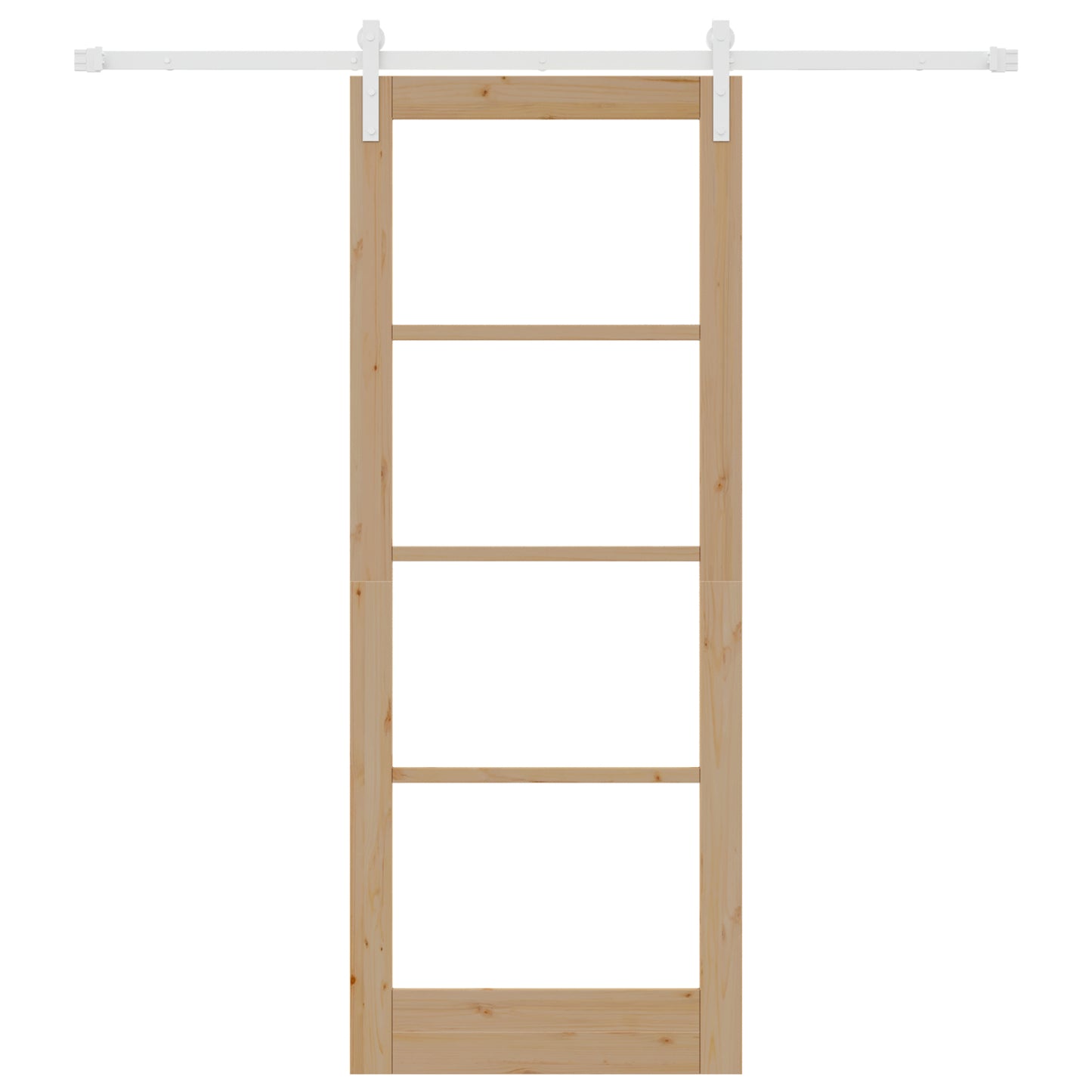 Sliding Door with Hardware Set "ORKDAL" Solid Wood & Glass, vidaXL Interior Door with Glass "ORKDAL" 83x211x4 cm Solid Wood Pine