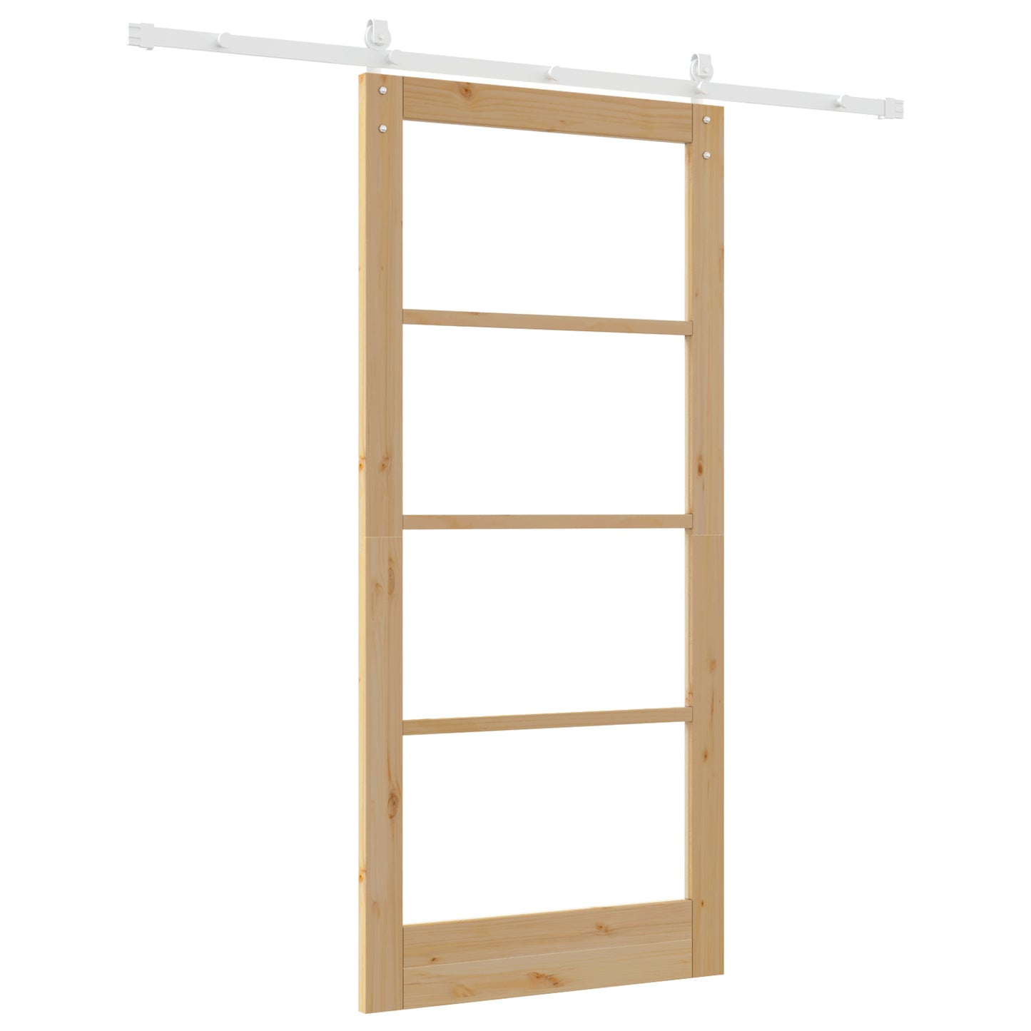 Sliding Door with Hardware Set 'ORKDAL'Solid Wood & Glass, vidaXL Interior Door with Glass 'ORKDAL'93x202x4 cm Solid Wood Pine