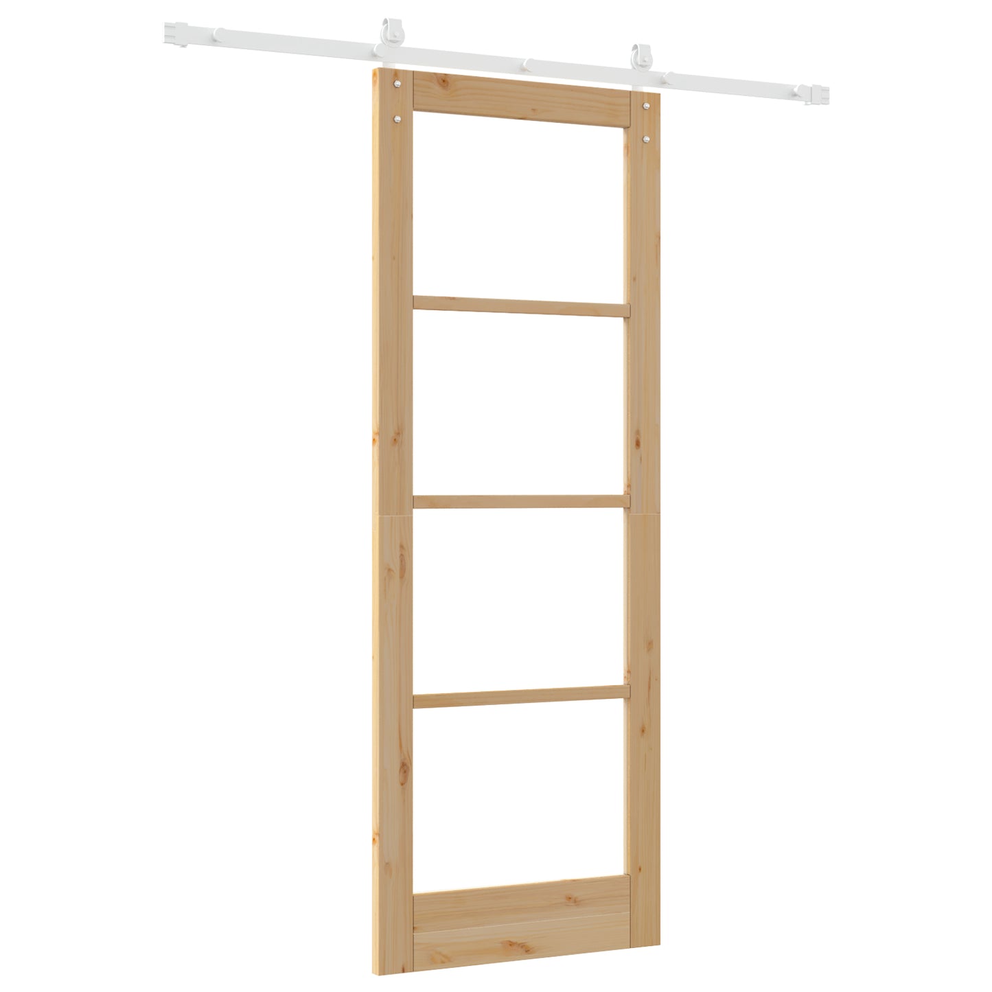 Sliding Door with Hardware Set 'ORKDAL'Solid Wood & Glass, vidaXL Interior Door with Glass 'ORKDAL'78x211x4 cm Solid Wood Pine