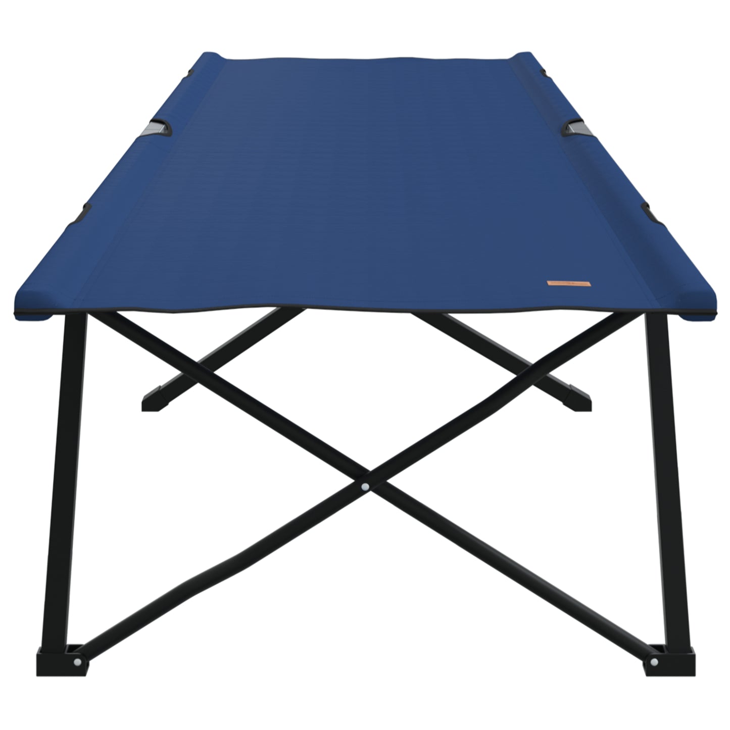 Folding Sun Bed with Carry Bag Blue 600D Oxford Fabric