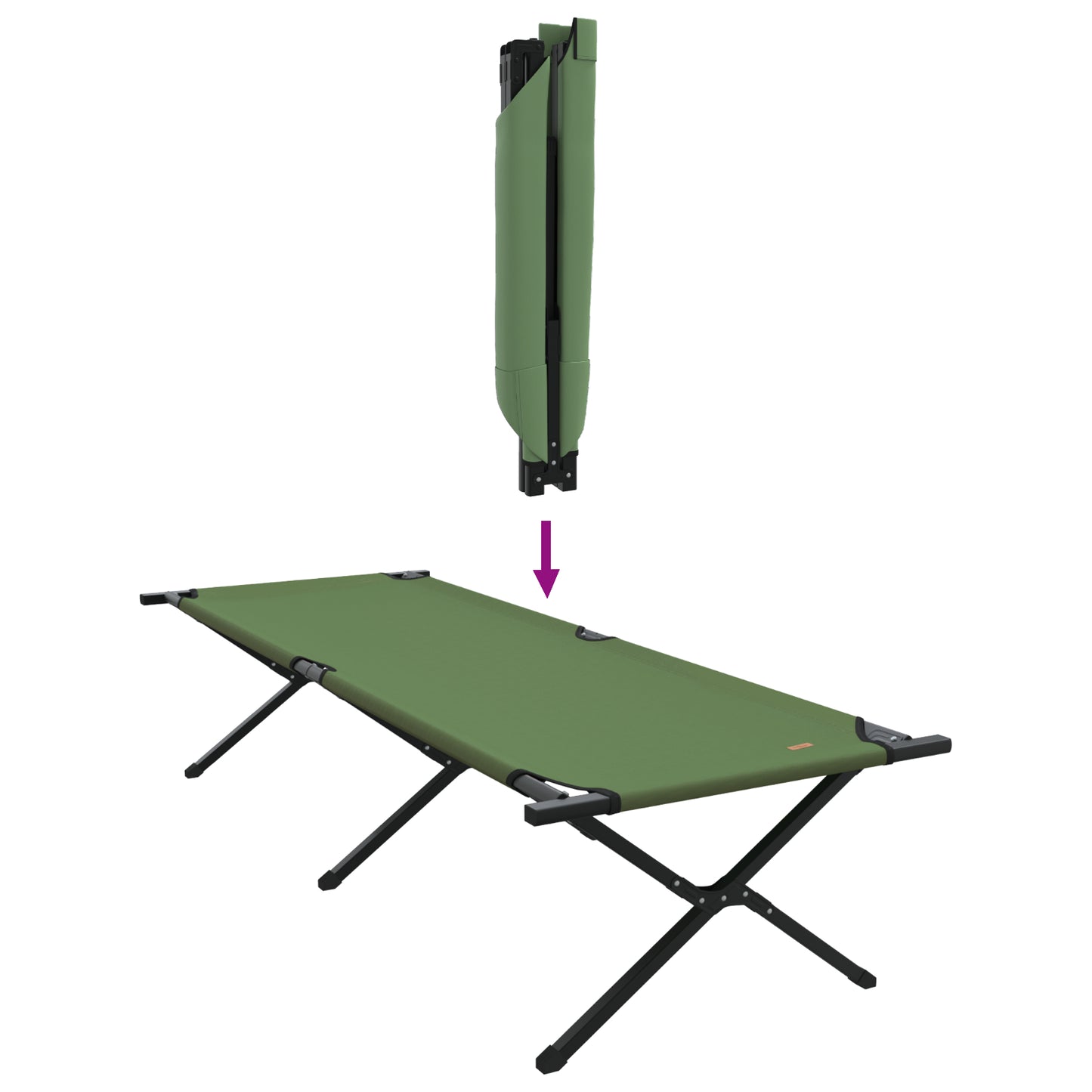 Folding Sun Bed with Carry Bag Amy Yellow 600D Oxford Fabric