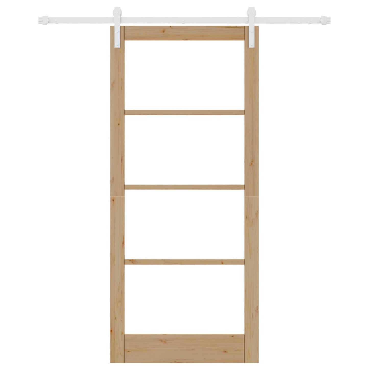 Sliding Door with Hardware Set 'ORKDAL'Solid Wood & Glass, vidaXL Interior Door with Glass 'ORKDAL'93x211x4 cm Solid Wood Pine