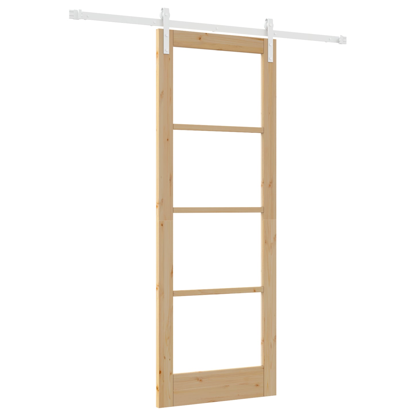 Sliding Door with Hardware Set 'ORKDAL'Solid Wood & Glass, vidaXL Interior Door with Glass 'ORKDAL'78x211x4 cm Solid Wood Pine