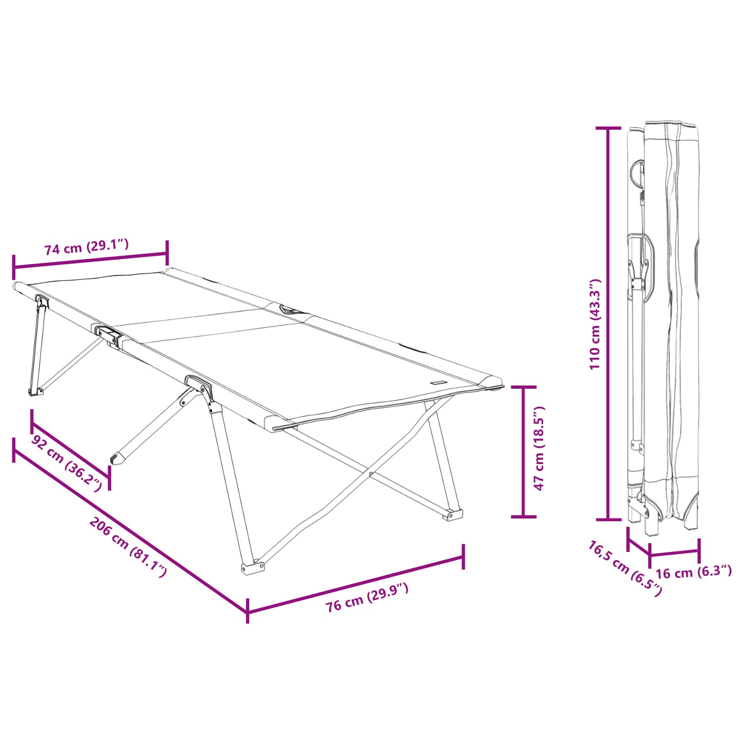 Folding Sun Bed with Carry Bag Leaf Pattern 600D Oxford Fabric